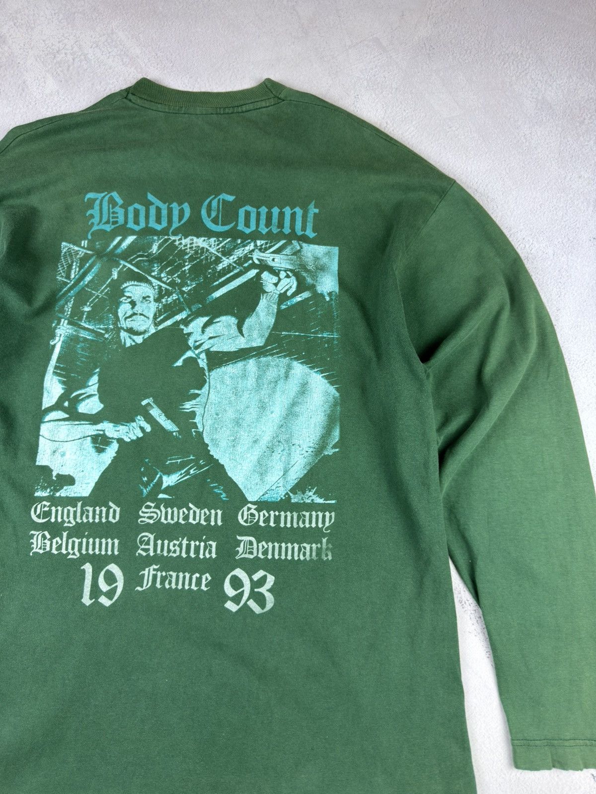 Vintage Vintage 1993 Body Count Cop Killer Tour Long Sleeve t-shirt Size US XL / EU 56 / 4 - 10 Thumbnail