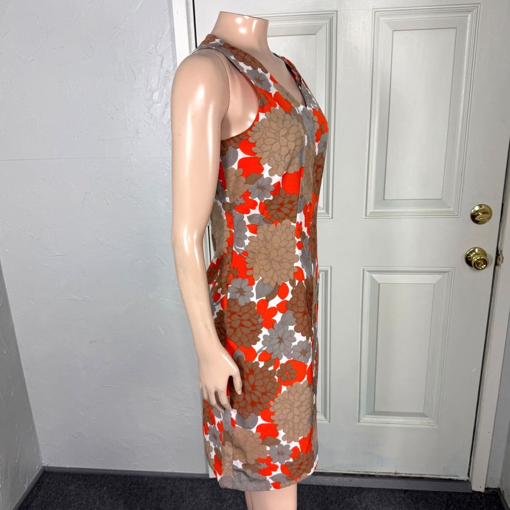 Vintage VINTAGE Handmade Hawaii Dress Women's Mini Polyester Floral Shift 70s G3-27 Size S / US 4 / IT 40 - 6 Thumbnail