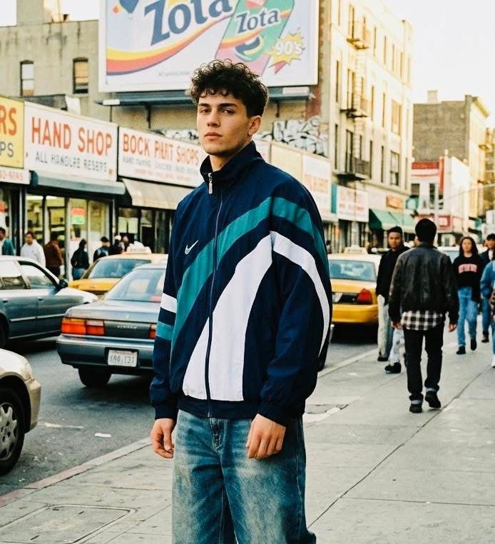 Nike 🔥VTG NIKE PREMIER 90s SWOOSH NYLON JACKET Size US L / EU 52-54 / 3 - 1 Thumbnail
