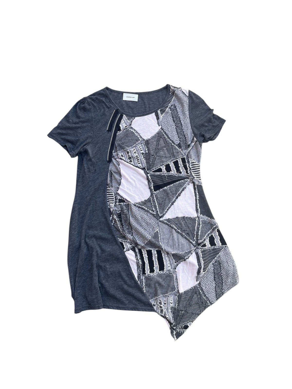 If Six Was Nine × Japanese Brand × Le Grande Bleu (L.G.B.) JAPANESE CLOSE UP PATCHWORK DRESS TEE PUNK Y2K LGB Size US S / EU 44-46 / 1 - 1 Thumbnail