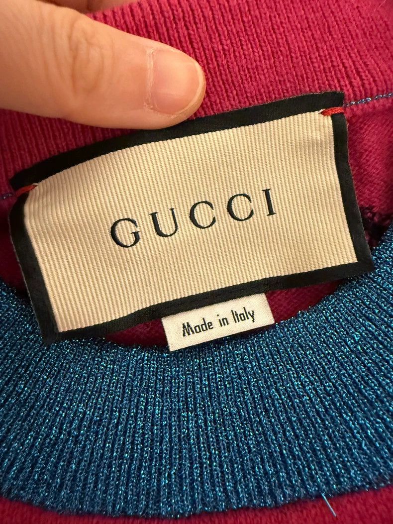 Gucci Gucci Cat pattern knitted wool sweater 2502-Nextarrow Size US XS / EU 42 / 0 - 2 Thumbnail