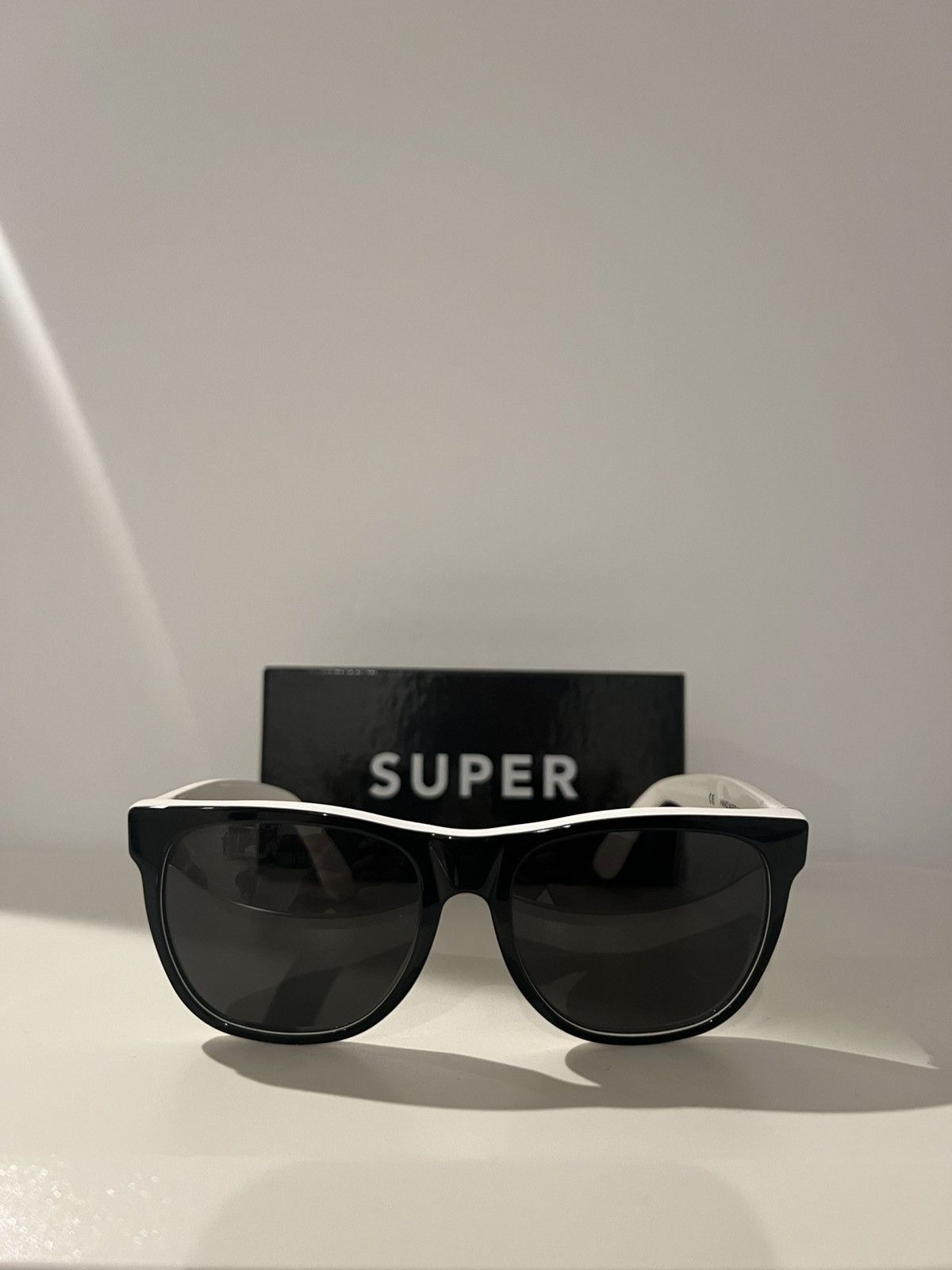Retrosuperfuture Retrosuperfuture Black, White, Gold Sunglasses Size ONE SIZE - 4 Thumbnail