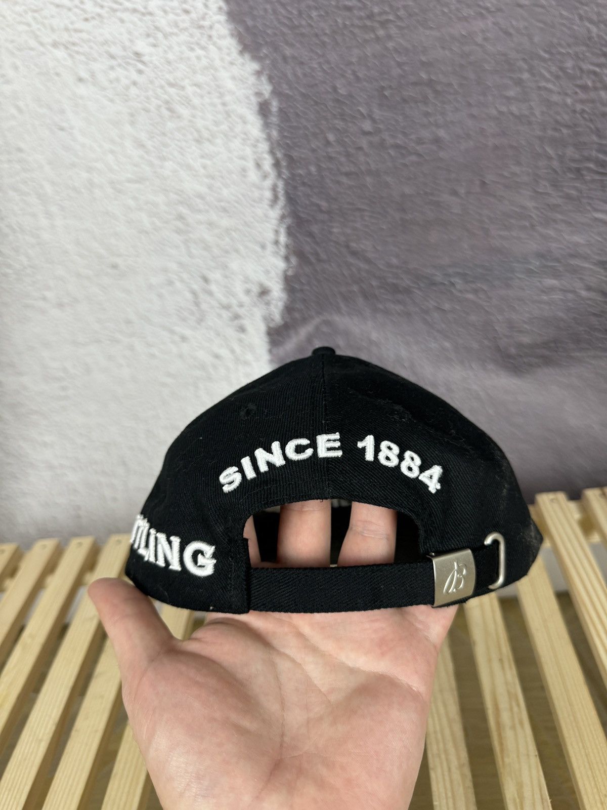 Breitling × Vintage Breitling Hat Cap Vintage Adjustable Strap navy Size ONE SIZE - 4 Thumbnail