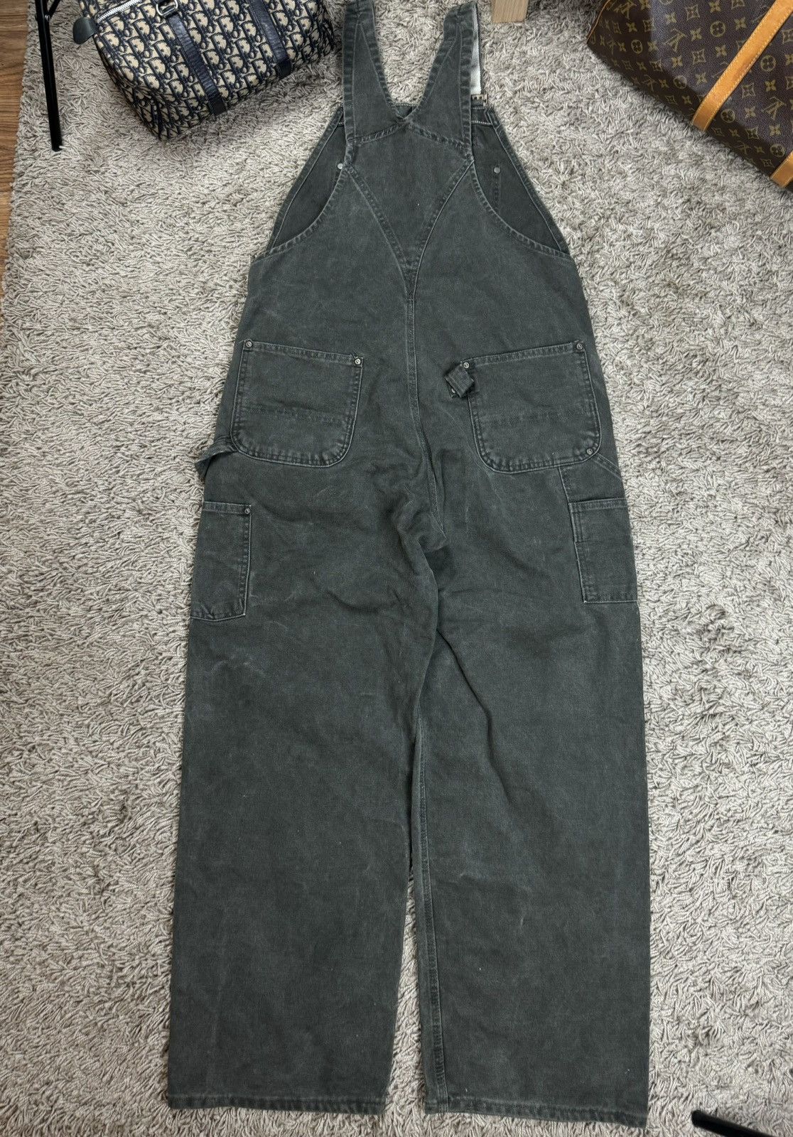 Carhartt × Vintage Vintage overall jeans Carhartt original casual skate item Size US 39 - 3 Thumbnail