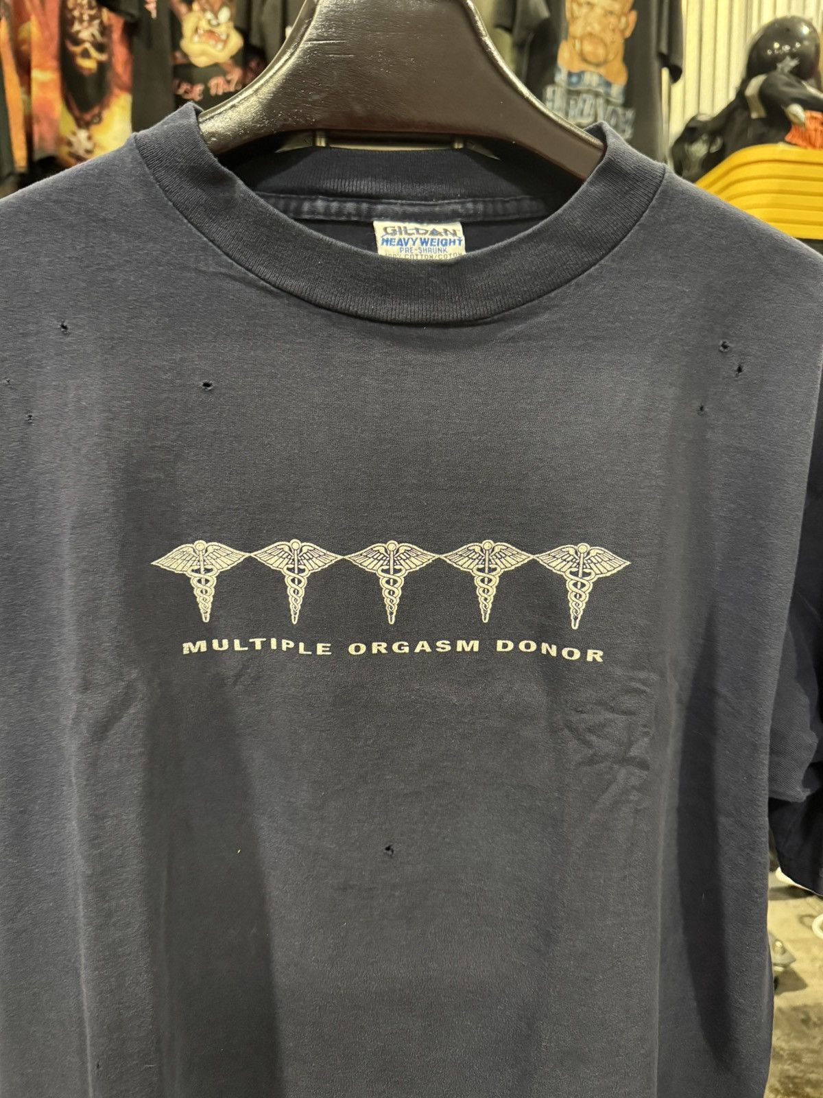 Vintage 90s Vintage Multiple Orgasm Donor Tee XL Size US XL / EU 56 / 4 - 2 Thumbnail