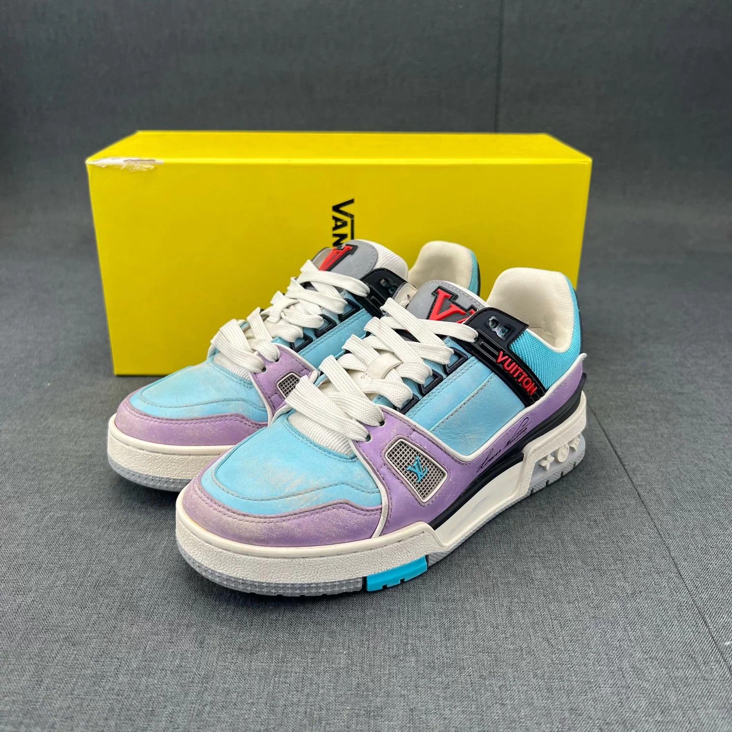 Louis Vuitton LV Trainer Macaron Good Condition Rare Size 34 Size US 4 / IT 34 - 1 Thumbnail