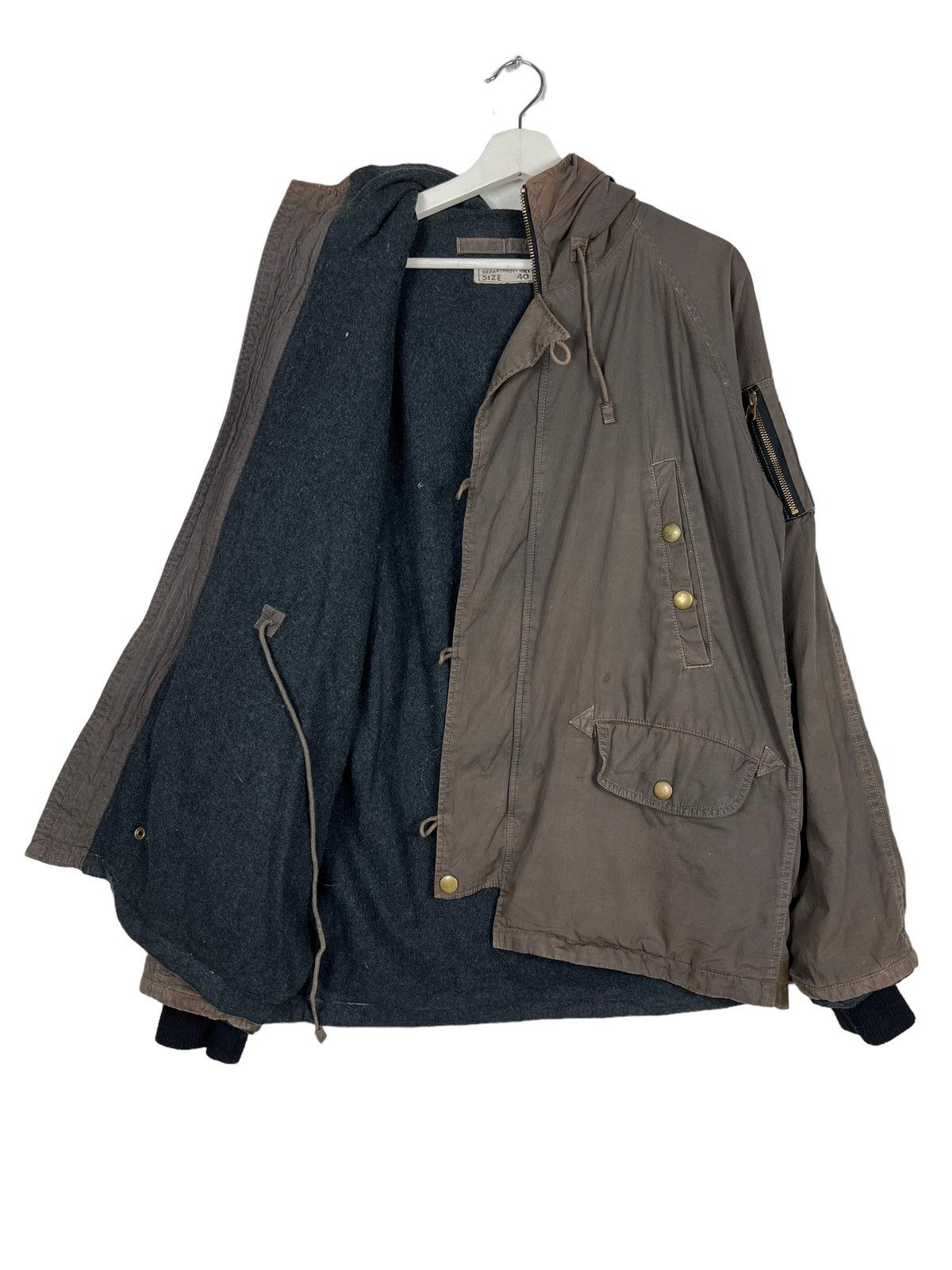 Blue Blue Japan × HOLLYWOOD RANCH MARKET × Japanese Brand 🔥 GAIJIN PARKAS MILITARY DEPARTMENT 0X1 Size US L / EU 52-54 / 3 - 4 Thumbnail