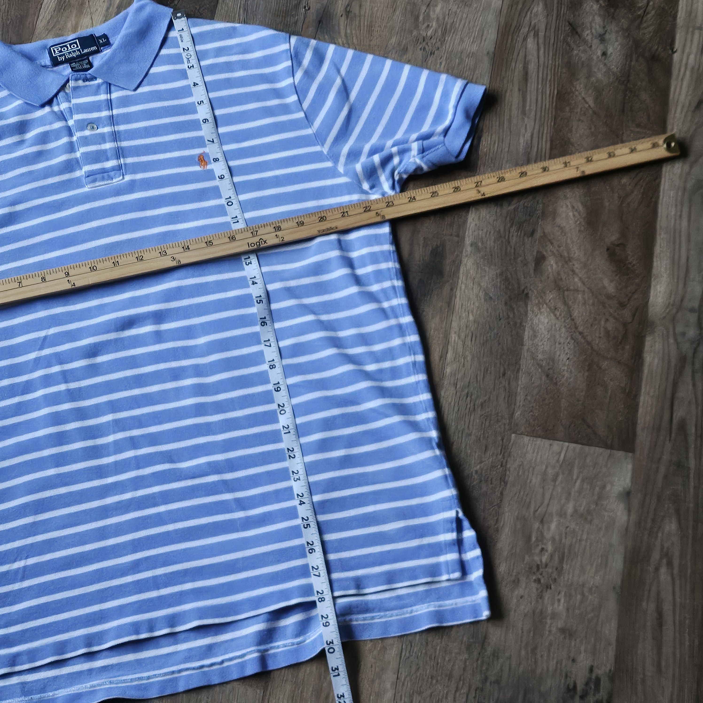 Polo Ralph Lauren × Vintage Vintage 90s Polo Ralph Lauren striped polo shirt, USA Made Size US XL / EU 56 / 4 - 6 Thumbnail
