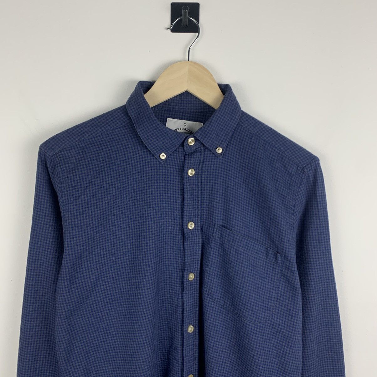 Portuguese Flannel Portuguese Flanell Shirt Buttons Up Checkered Size M Blue Size US M / EU 48-50 / 2 - 2 Thumbnail