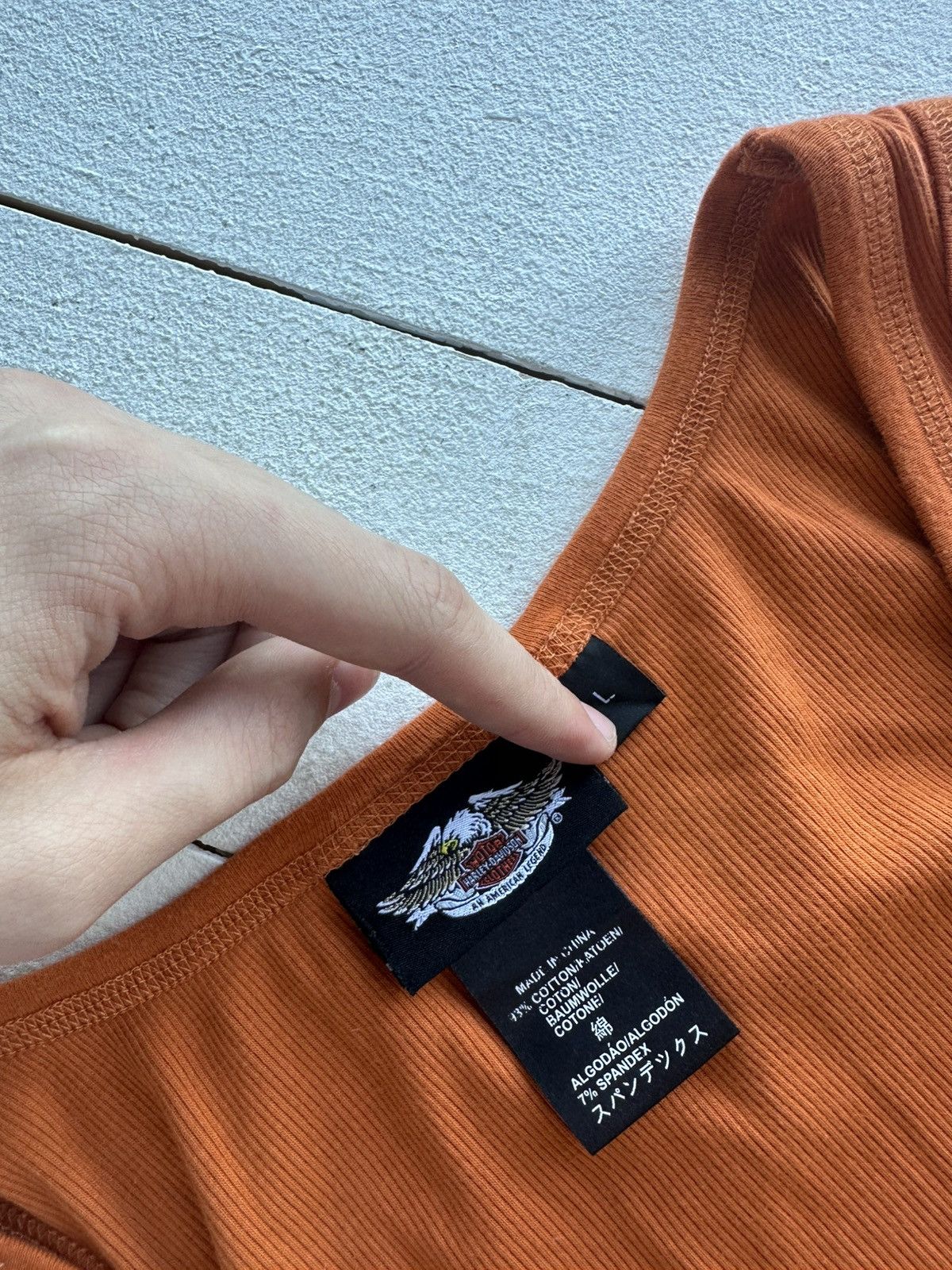 Harley Davidson 🚨Vintage 90s Harley Davidson LOGO long sleeve avant garde Size L / US 10 / IT 46 - 6 Thumbnail