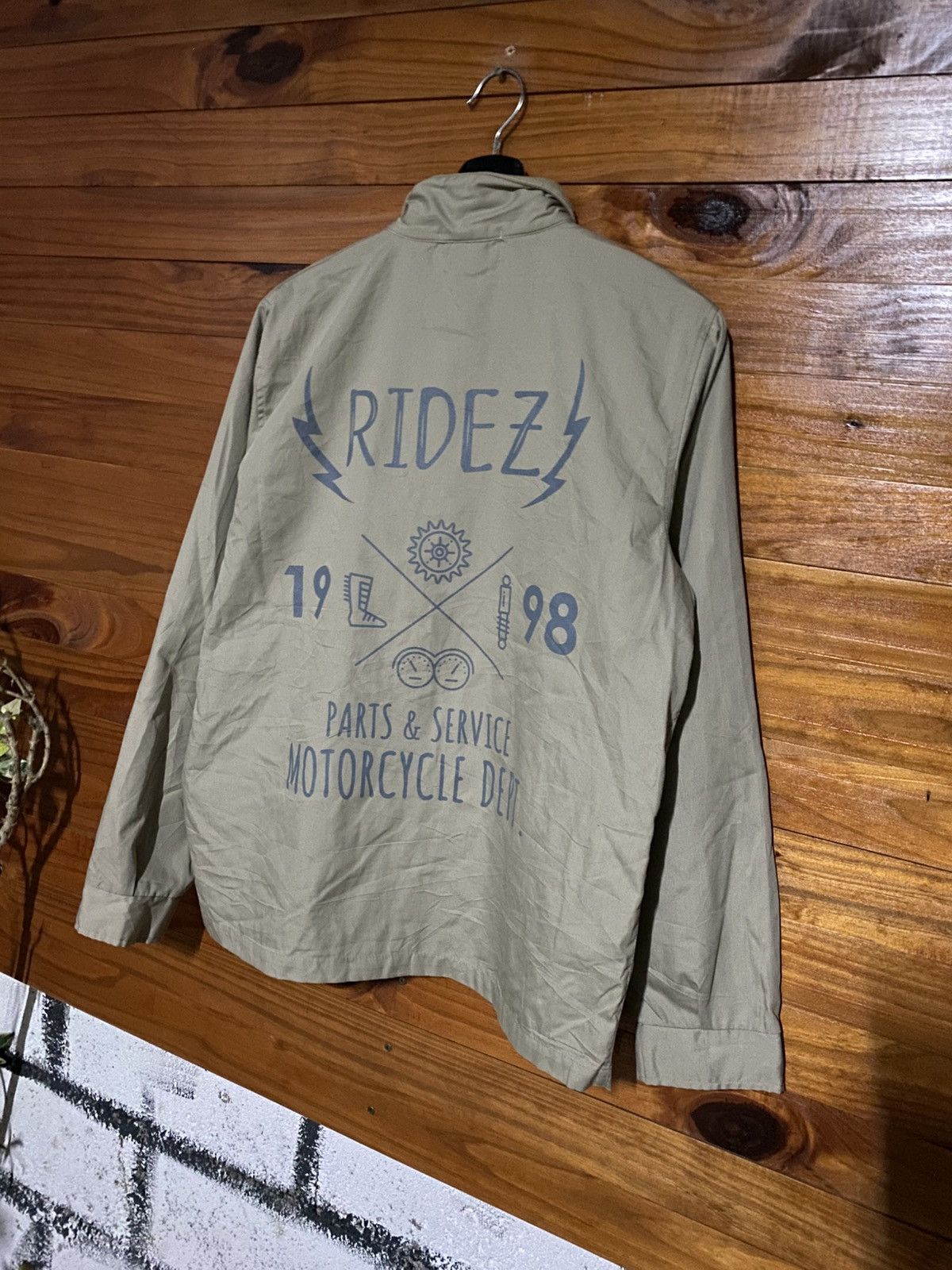 Japanese Brand RideZ Motorcycle Dept. Jacket “Est. 1998” Logo Print Size US M / EU 48-50 / 2 - 10 Thumbnail