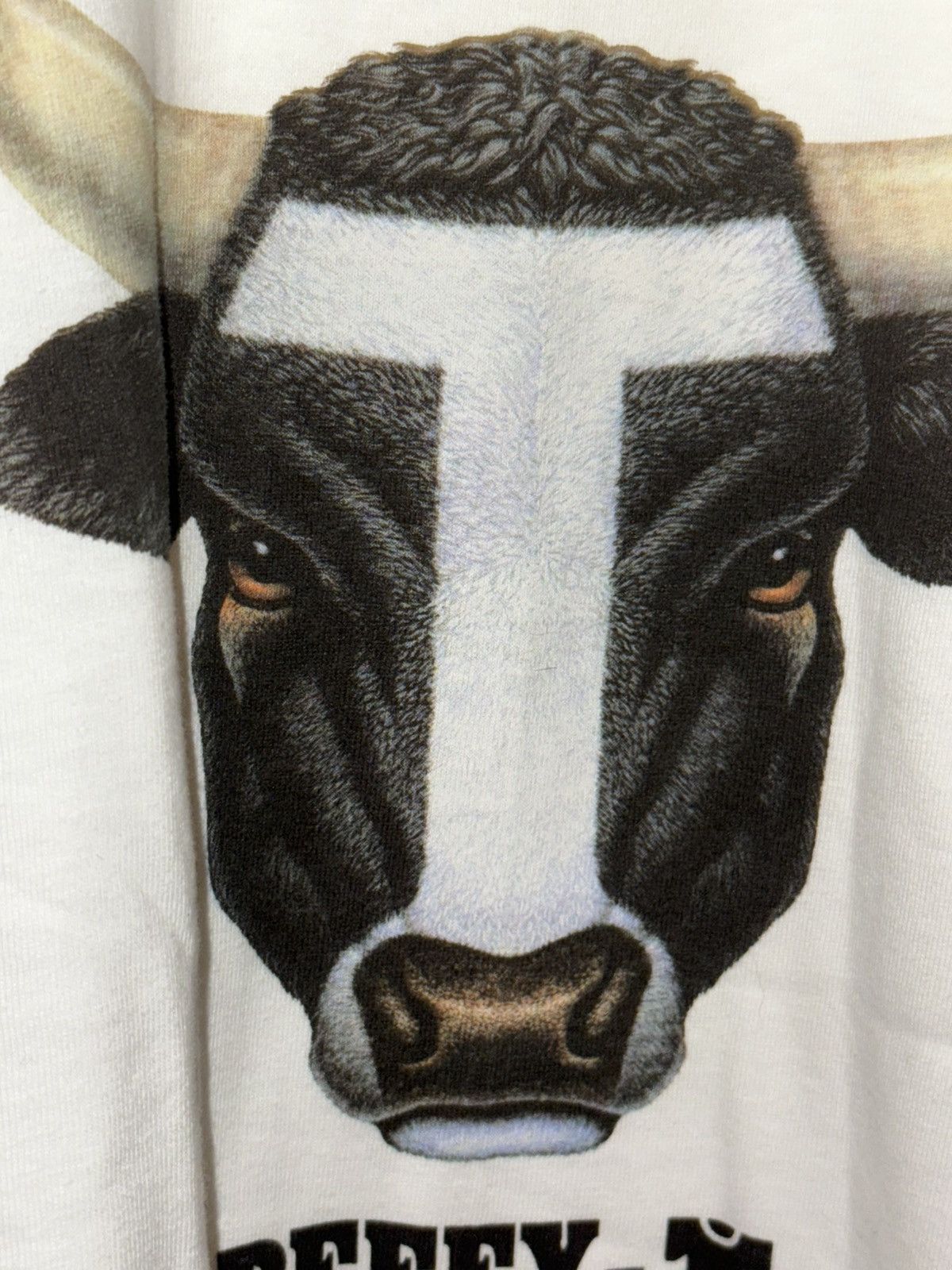Hanes Vintage 90’s Hanes Graphic Beefy Cow Short Sleeve T Shirt XL Size US XL / EU 56 / 4 - 10 Thumbnail