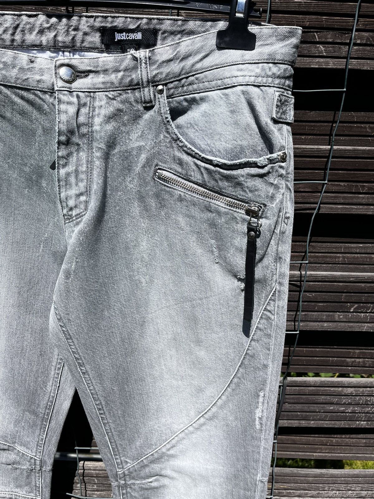 Just Cavalli × Roberto Cavalli 👖JUST CAVALLI LUXURY JEANS Y2K LOGO STREETWEAR ITALIAN DENIM Size US 36 / EU 52 - 9 Thumbnail