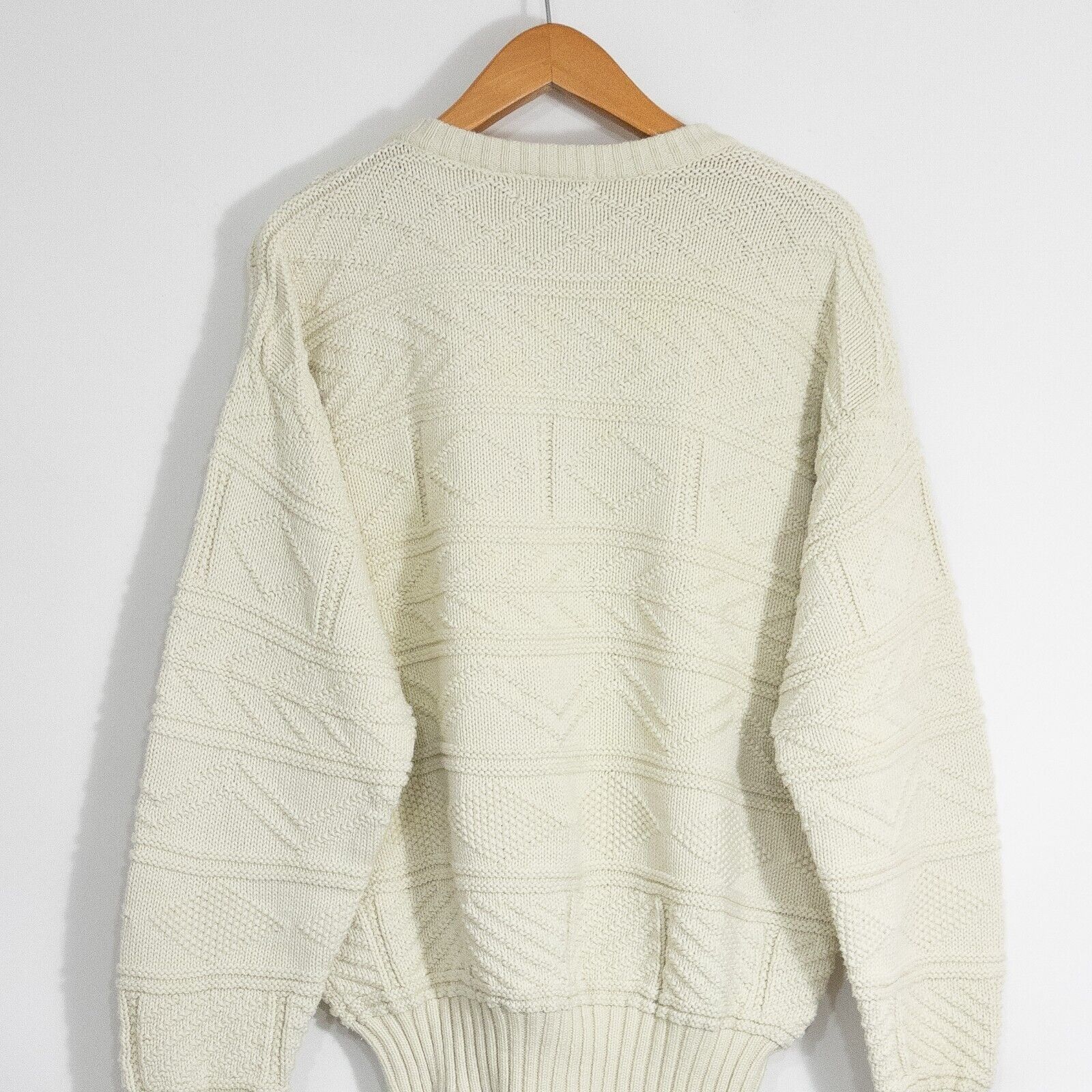 Vintage Vintage Christopher Hayes Textured Sweater L - Cotton Knit Size US L / EU 52-54 / 3 - 6 Thumbnail