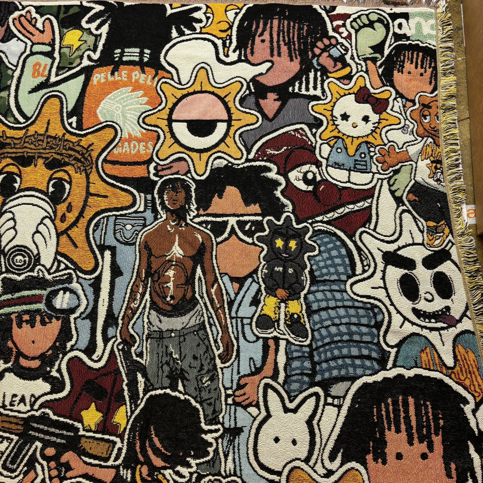 Glo Gang × Kodone Rare Kodone X Glo Gang Collage Blanket 61"x84" Size ONE SIZE - 5 Thumbnail