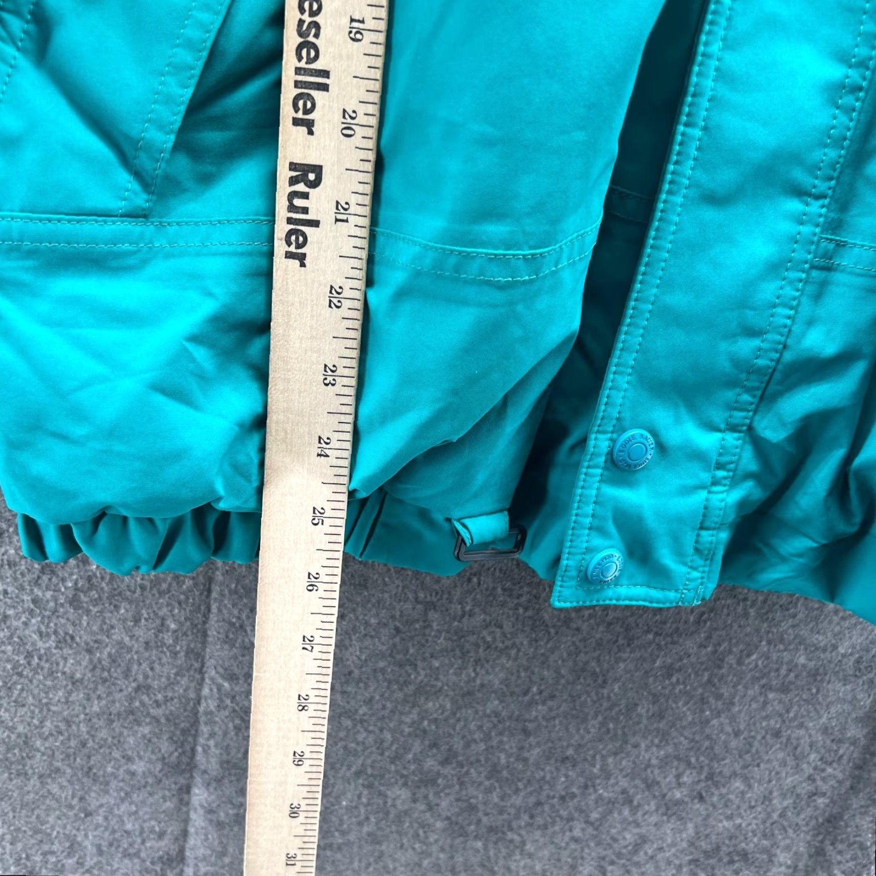 Eddie Bauer VINTAGE Eddie Bauer Jacket Mens Large Teal Blue Goose Down Puffer Hooded Nylon Size US L / EU 52-54 / 3 - 4 Thumbnail