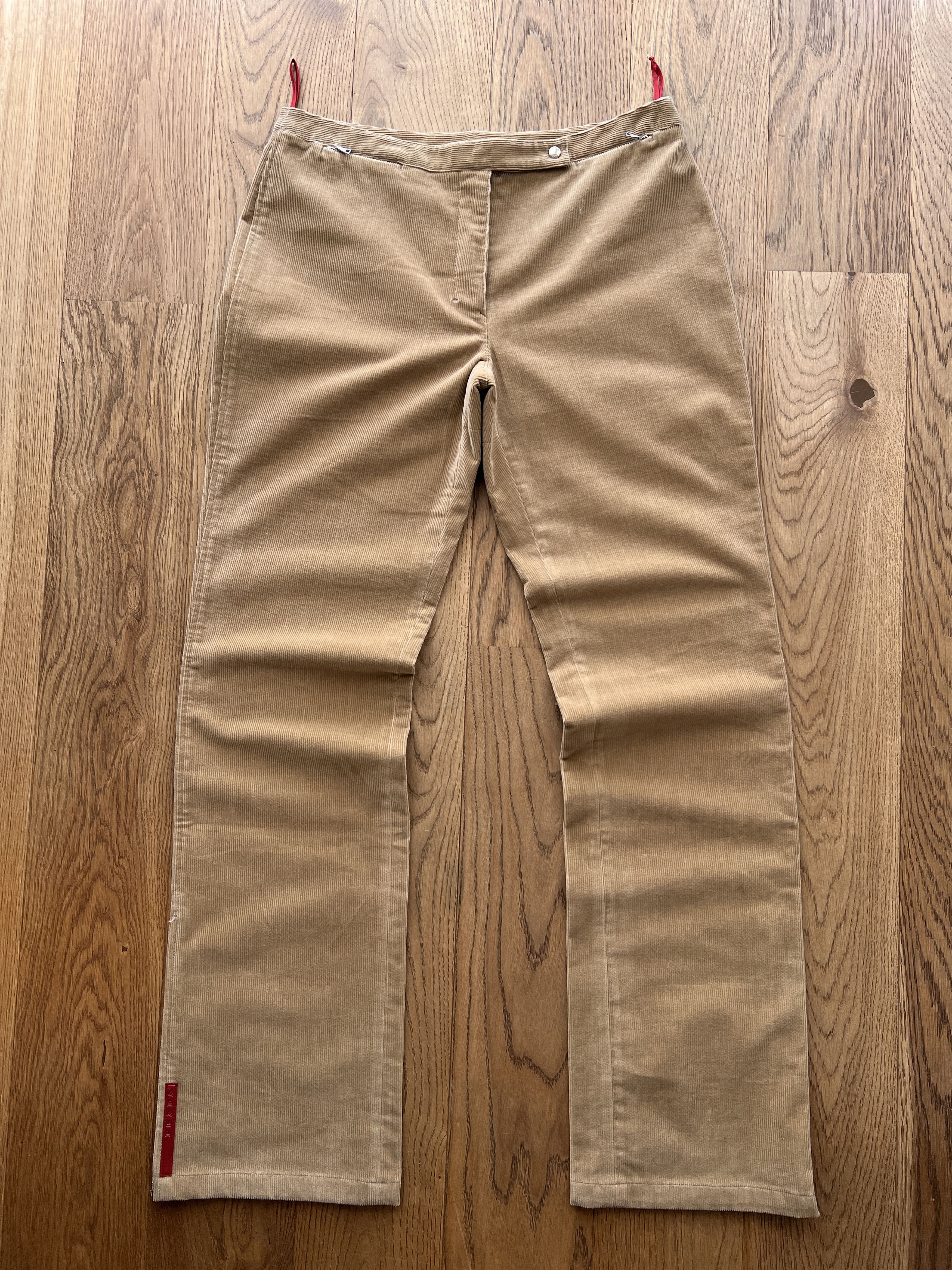 Prada Prada VTG 2000s corduroy bootcut flared pants luxury red tab Size US 31 - 9 Thumbnail