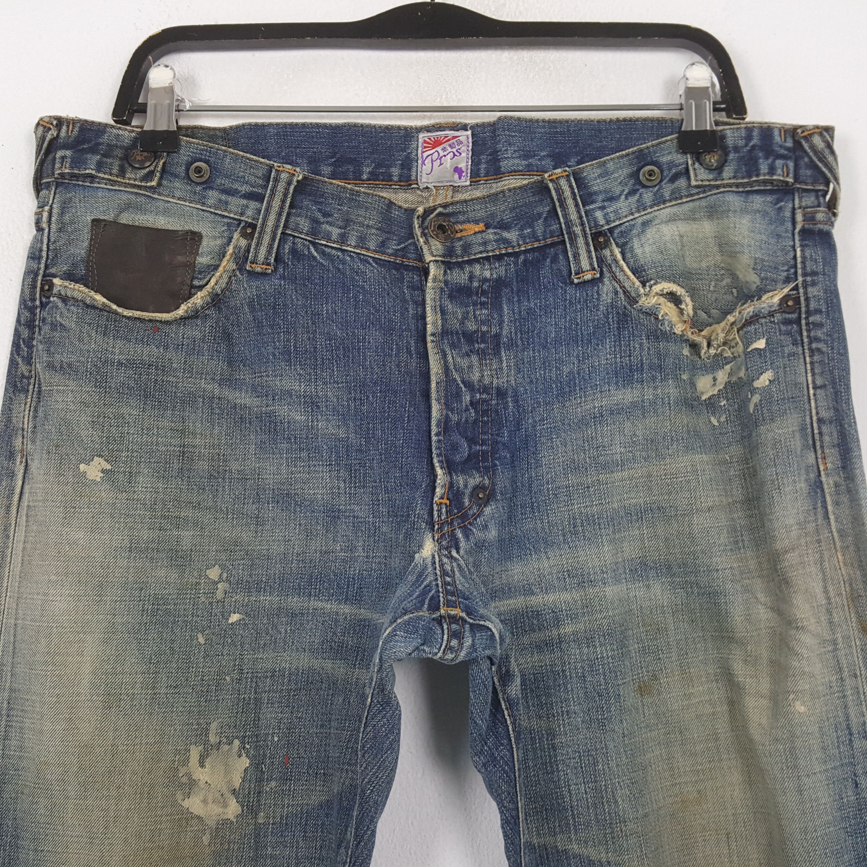 Prps Prps Fashion Streetwear Distressed Jeans RR9 Size US 35 - 2 Thumbnail