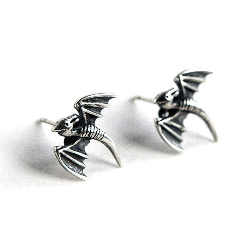 Jewelry Tiny Dinosaur Stud Earrings 925 Sterling Ear Charms Gift Size ONE SIZE - 5 Thumbnail