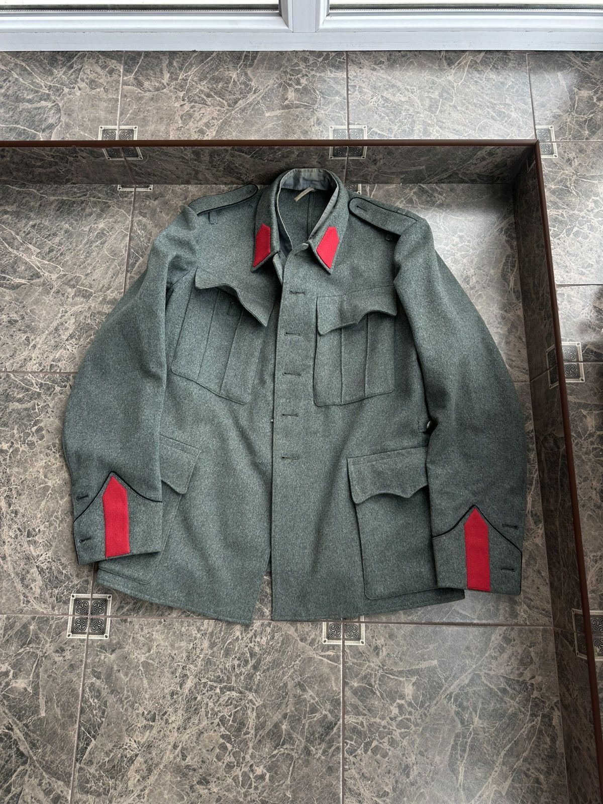 Other Vintage Swiss Army 1930s WW2 Suit Jacket Pants BuckleBack Size 50R - 3 Thumbnail
