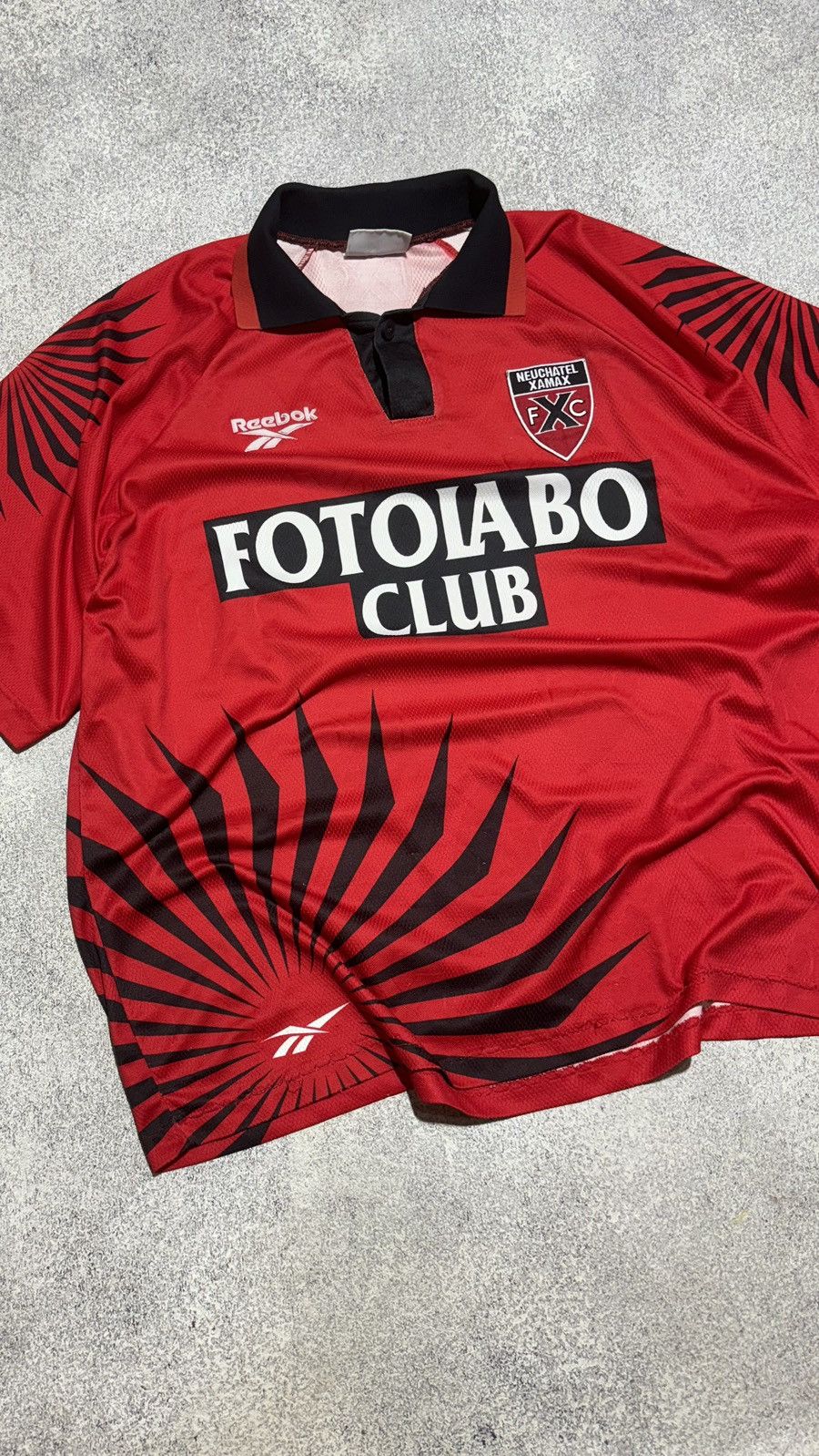 Reebok Neuchatel Xamax 1993 1994 Reebok Home Football Soccer Jersey Size US L / EU 52-54 / 3 - 3 Thumbnail