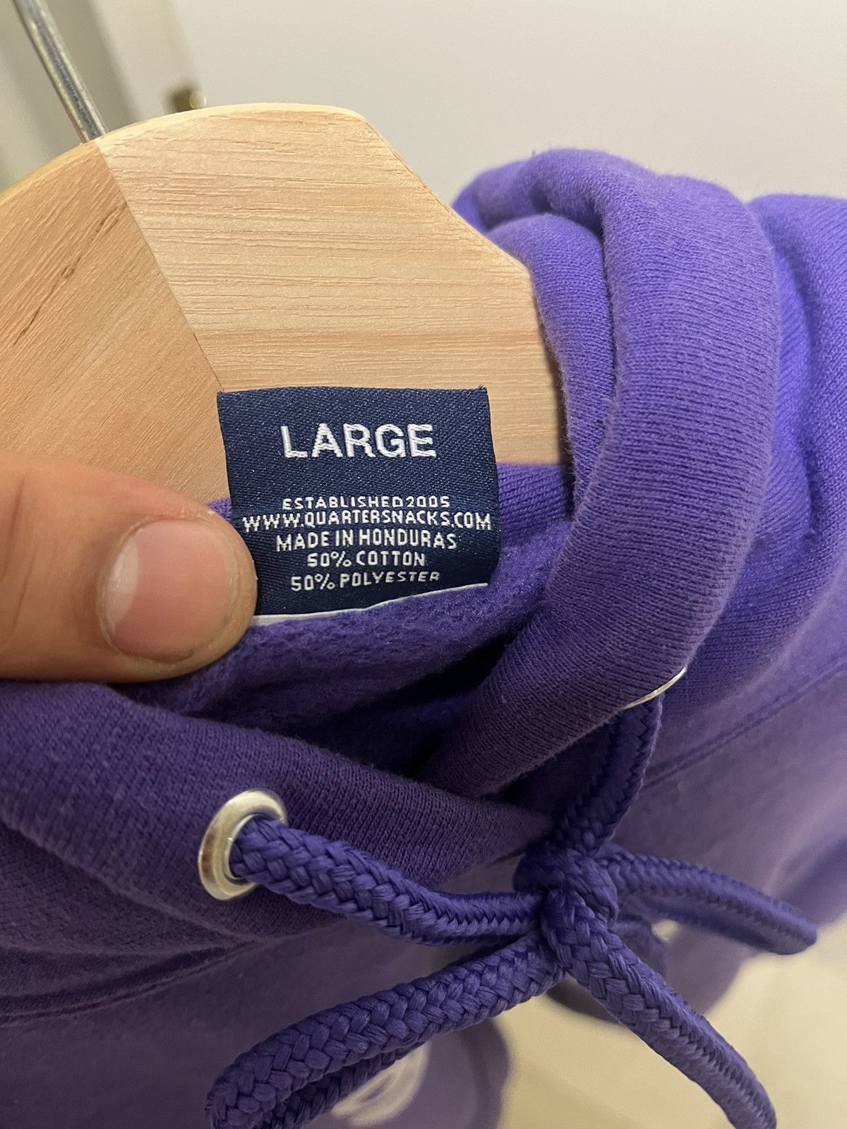 Quartersnacks Purple Quarter Snacks Hoodie Size US L / EU 52-54 / 3 - 3 Thumbnail