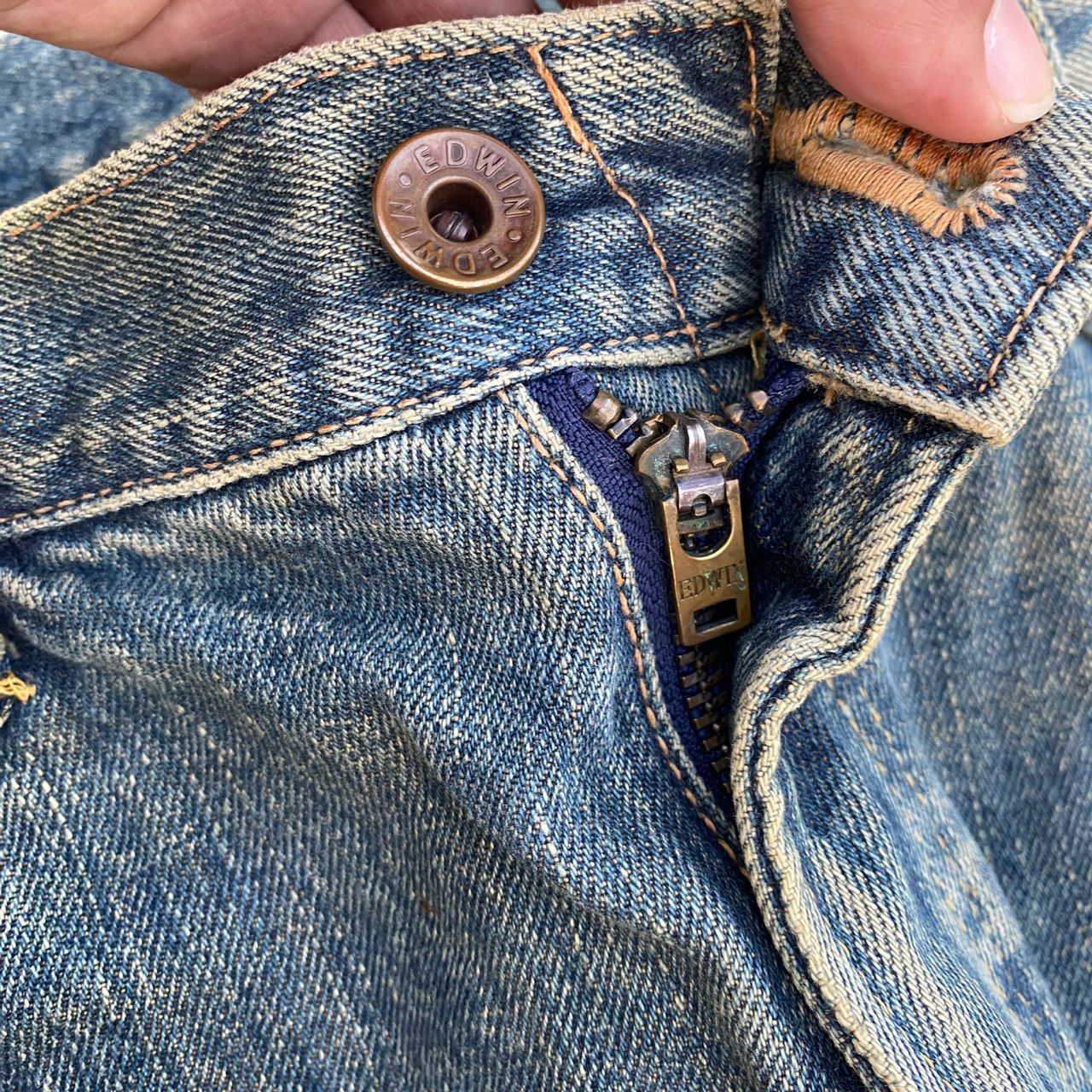 Edwin Vintage Edwin 505 Selvegde Redline Distressed Denim Size US 34 / EU 50 - 9 Thumbnail