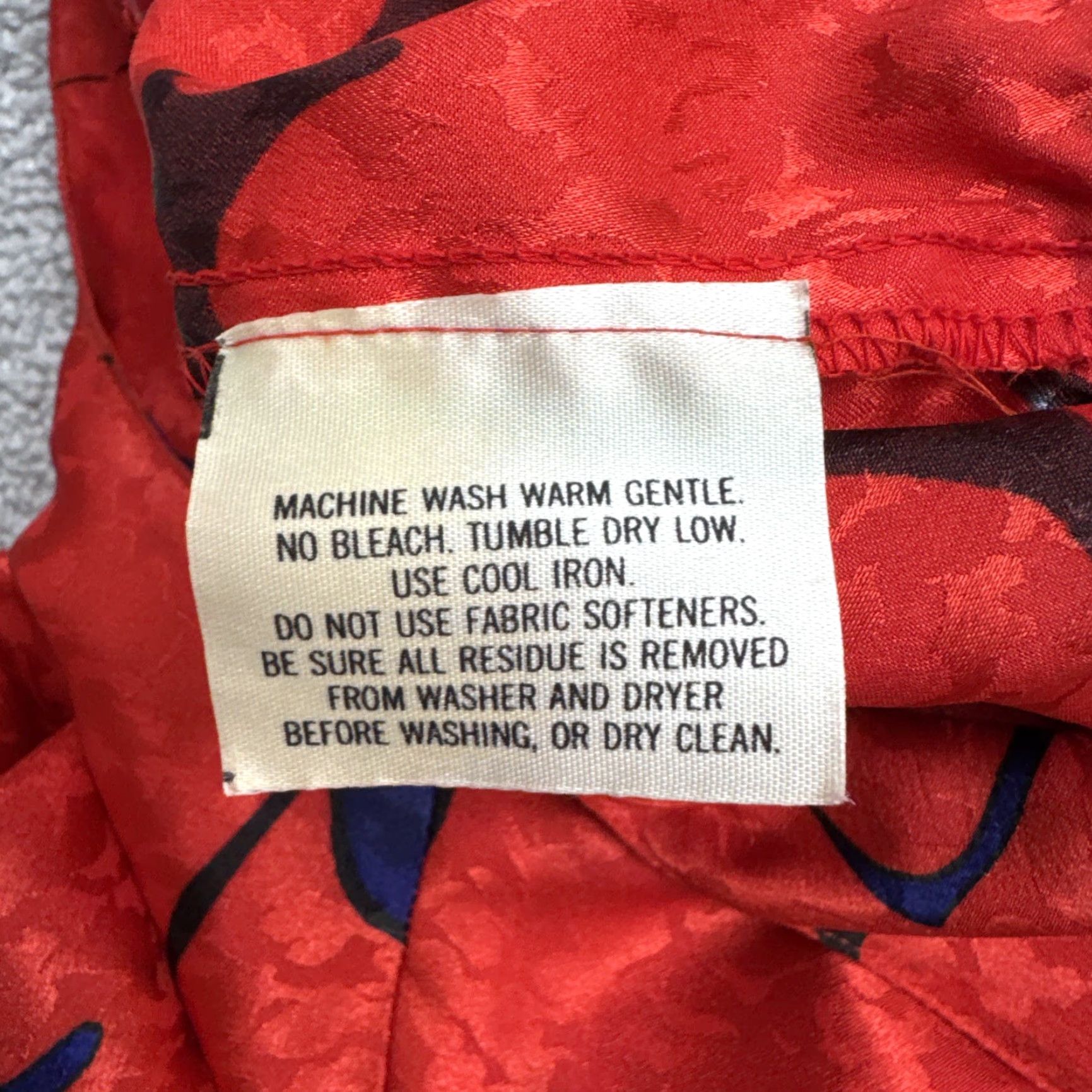 Vintage VINTAGE Caron Dress Womes 14 Red Black Abstract 80s Jacquard Peplum Midi Chicago Womes Size XL / US 12-14 / IT 48-50 - 6 Thumbnail