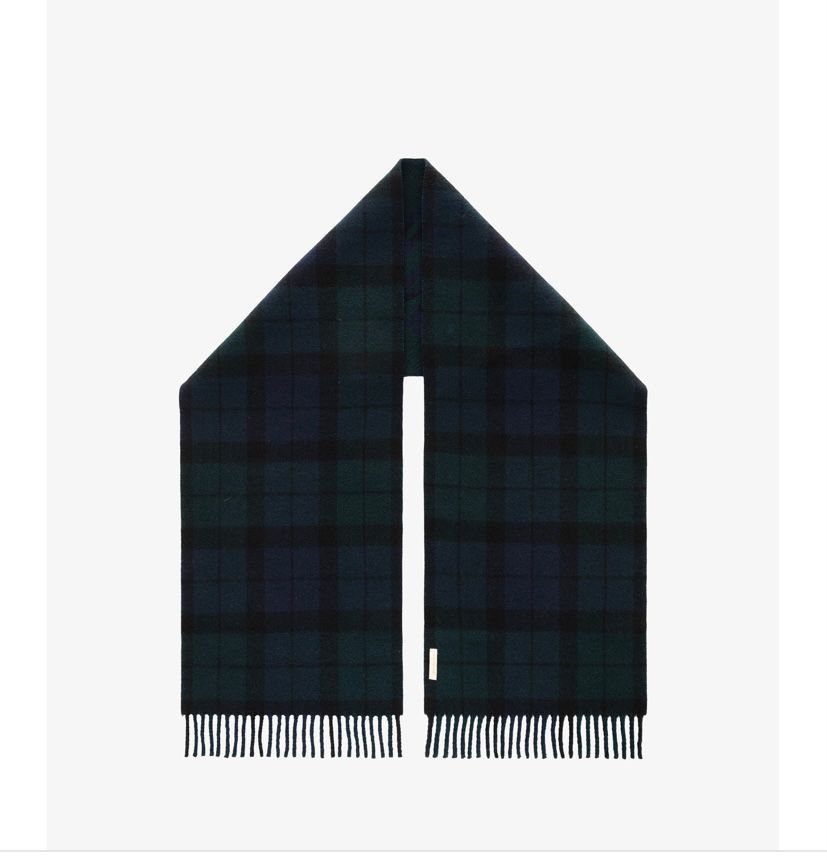 AIME LEON DORE PLAID SCARF BLACK WATCH