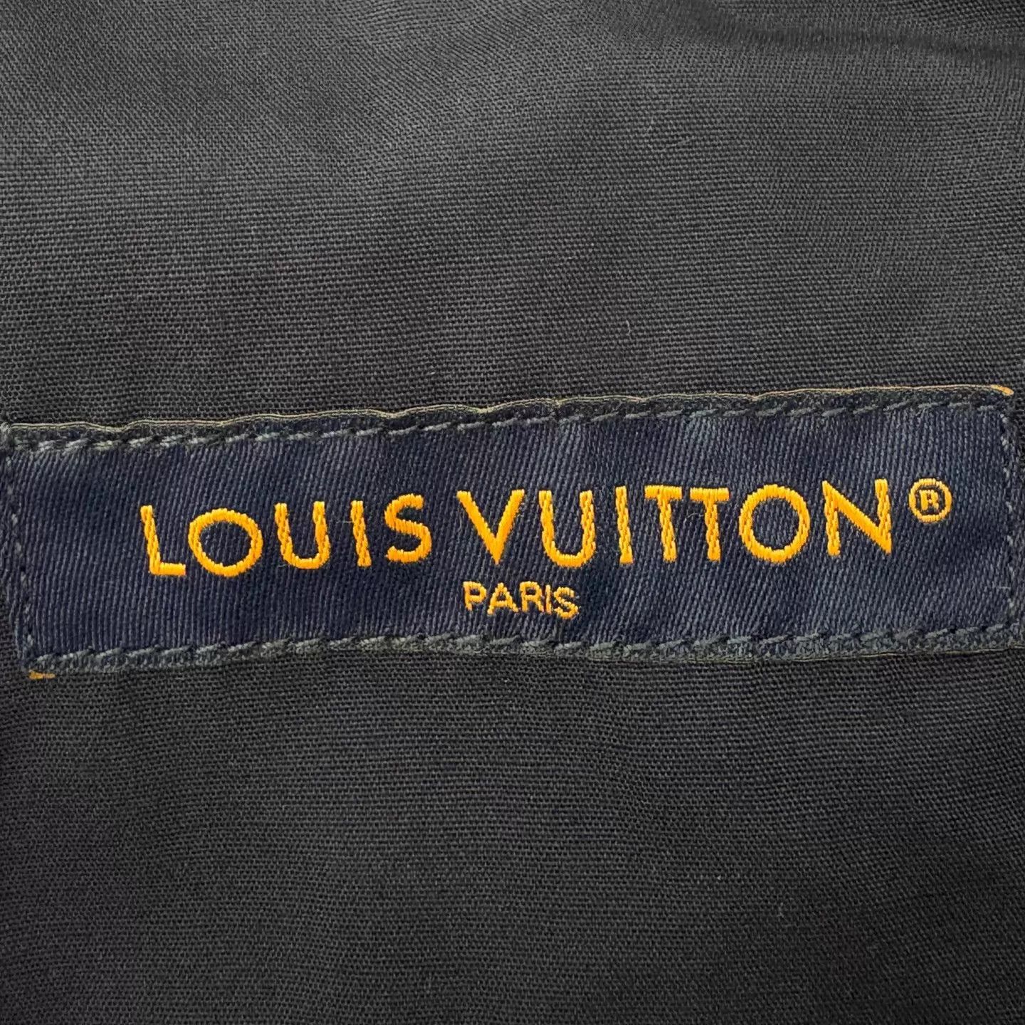 Louis Vuitton LV Floral Embroidered Logo Denim Shorts Blue Size 29 Size 29" - 3 Thumbnail