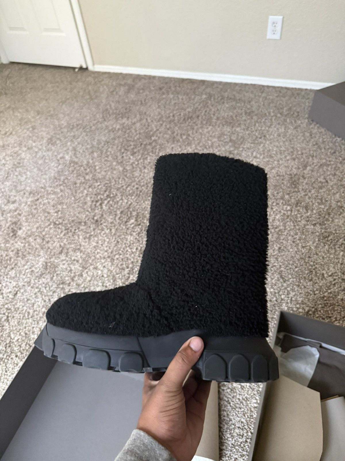 Rick Owens shearling tractor boots Size US 8.5 / EU 41-42 - 11 Thumbnail