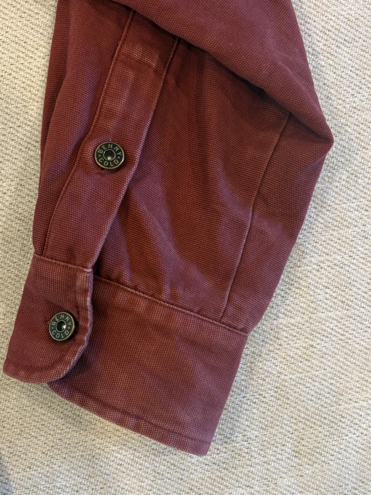 Benny Gold Benny Gold San Francisco Canvas Shirt Jacket Rust Size L Size US L / EU 52-54 / 3 - 4 Thumbnail