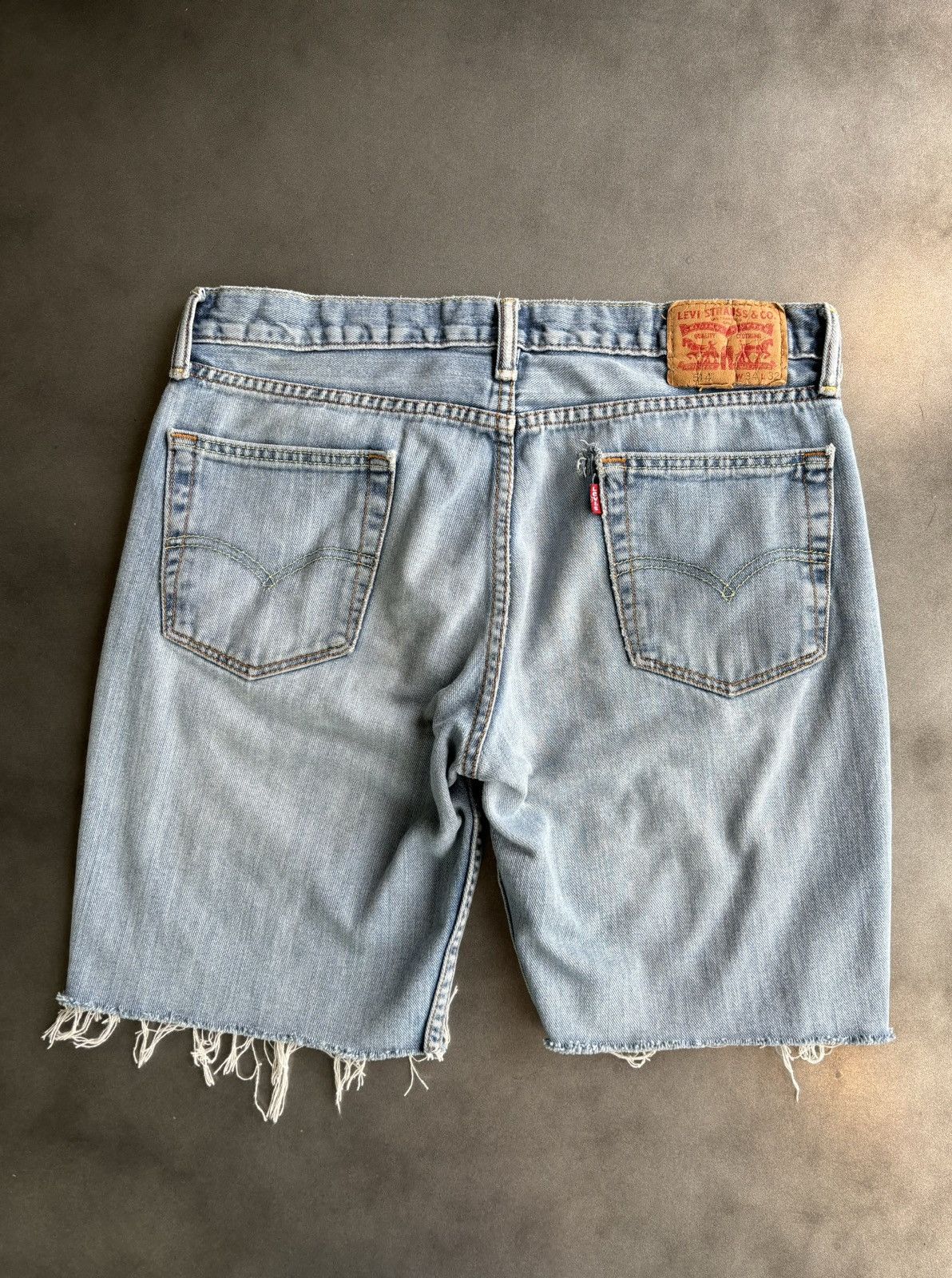 Levi's × Vintage Levis Cut Off Jean Shorts Levis Jorts Cutoffs Red Tab 514 33 Size US 33 - 4 Thumbnail