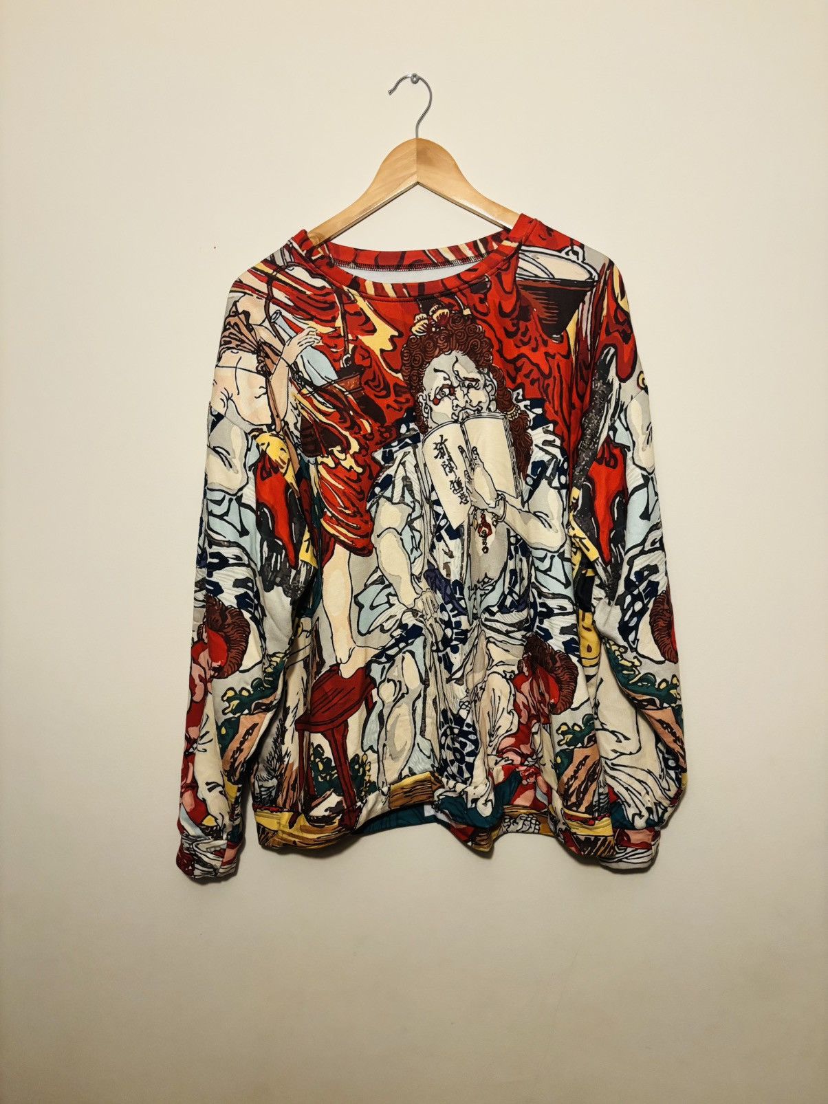 Other 🔥 Default Club Ukiyo-e Fiery God Jumper (Deadstock) 🔥 Size US L / EU 52-54 / 3 - 1 Thumbnail