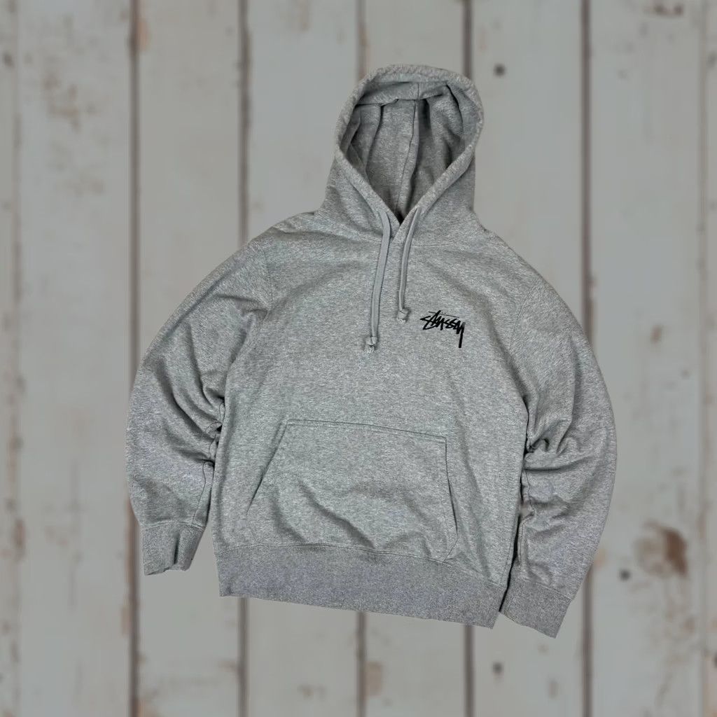 Logo 7 VINTAGE Stussy Hoodie Gray S Men Skateboarding Big Logo Dice Size US S / EU 44-46 / 1 - 1 Thumbnail