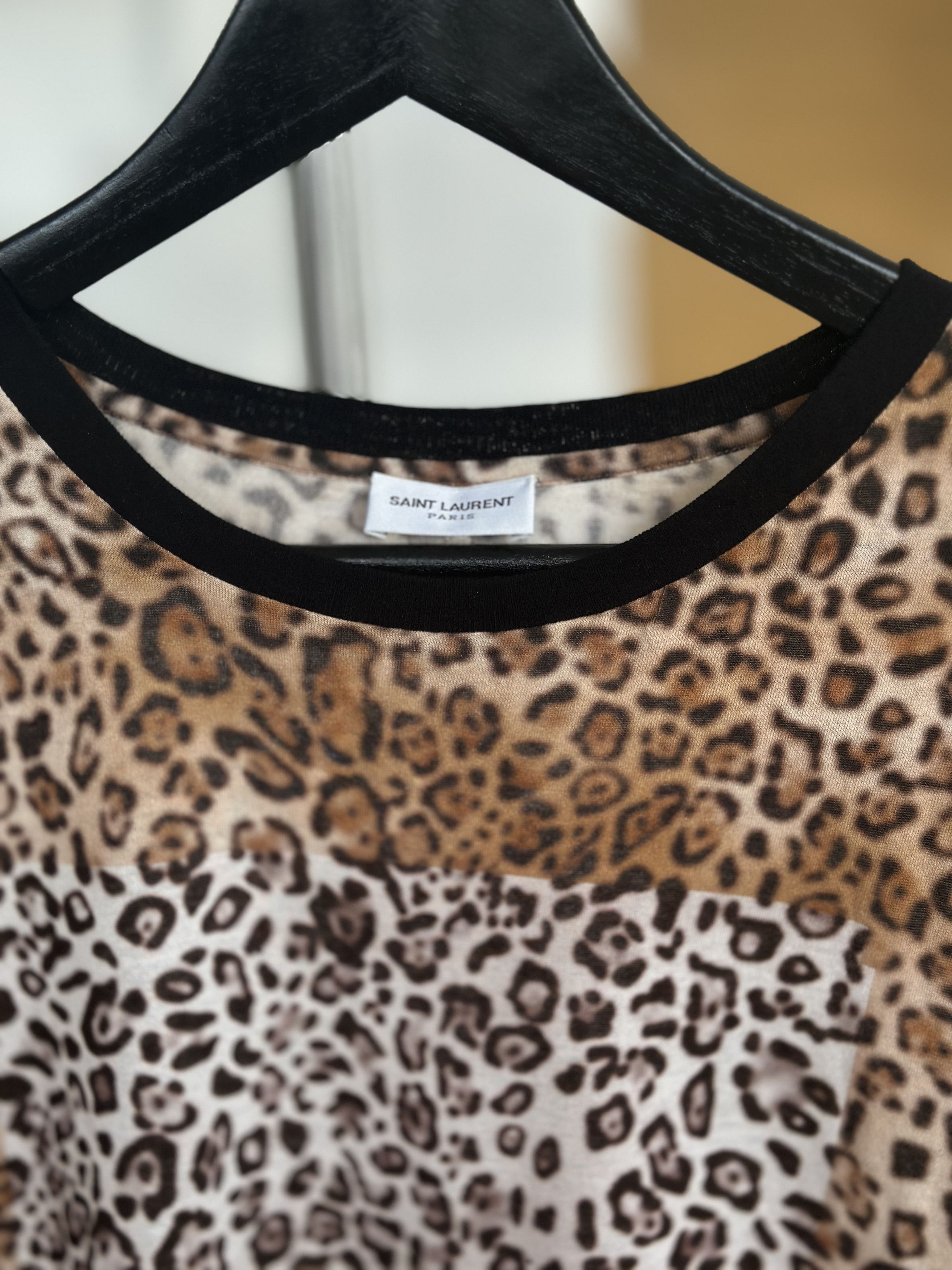 Saint Laurent Paris Saint Laurent Leopard Print T Shirt Size US M / EU 48-50 / 2 - 3 Thumbnail