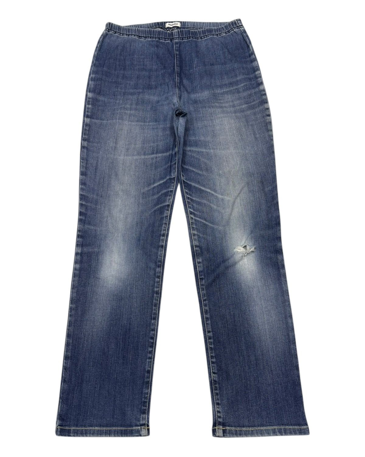 Issey Miyake PLANTATION Casual Distress Jeans Pants
