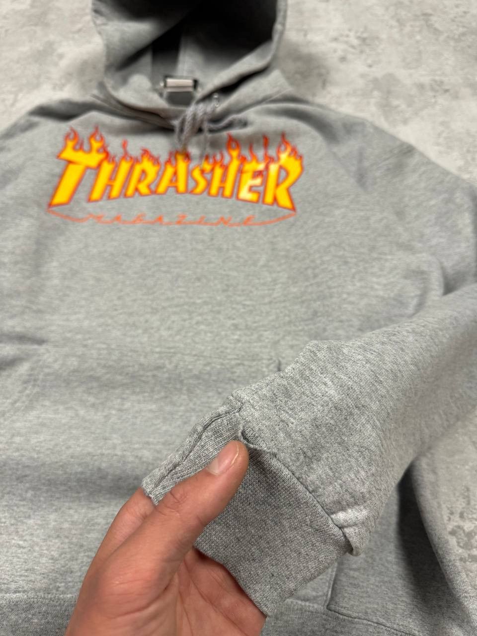 Thrasher Vintage Gray Thrasher Hoodie Big Logo Size S Size US S / EU 44-46 / 1 - 15 Thumbnail