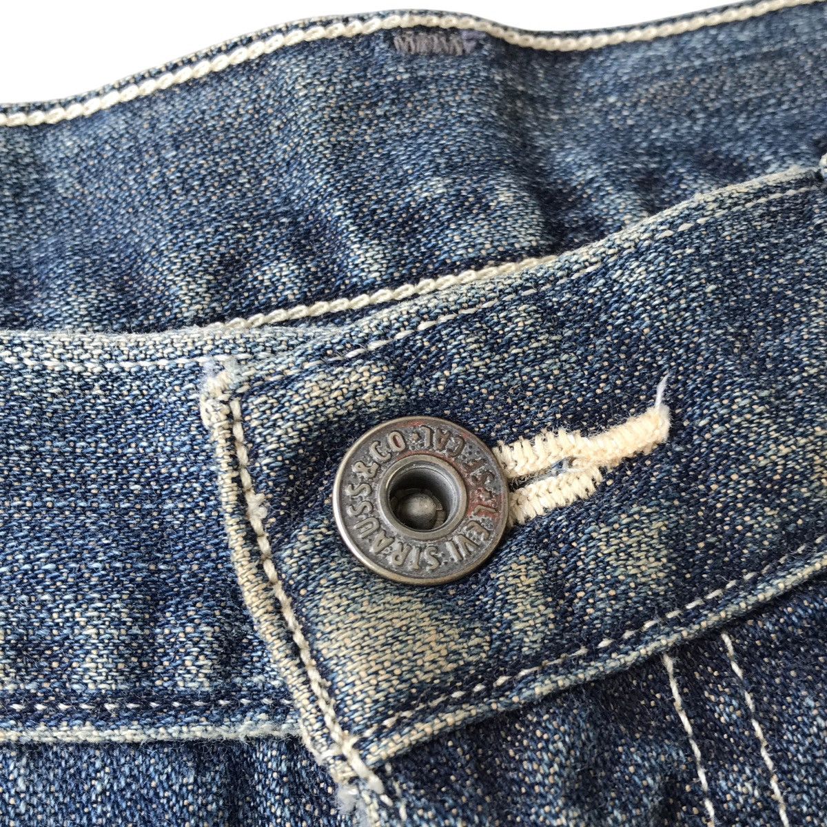 Levi's Levi’s Strauss Lot. 503 Non Selvedge Trash Distressed Denim Size US 33 - 7 Thumbnail