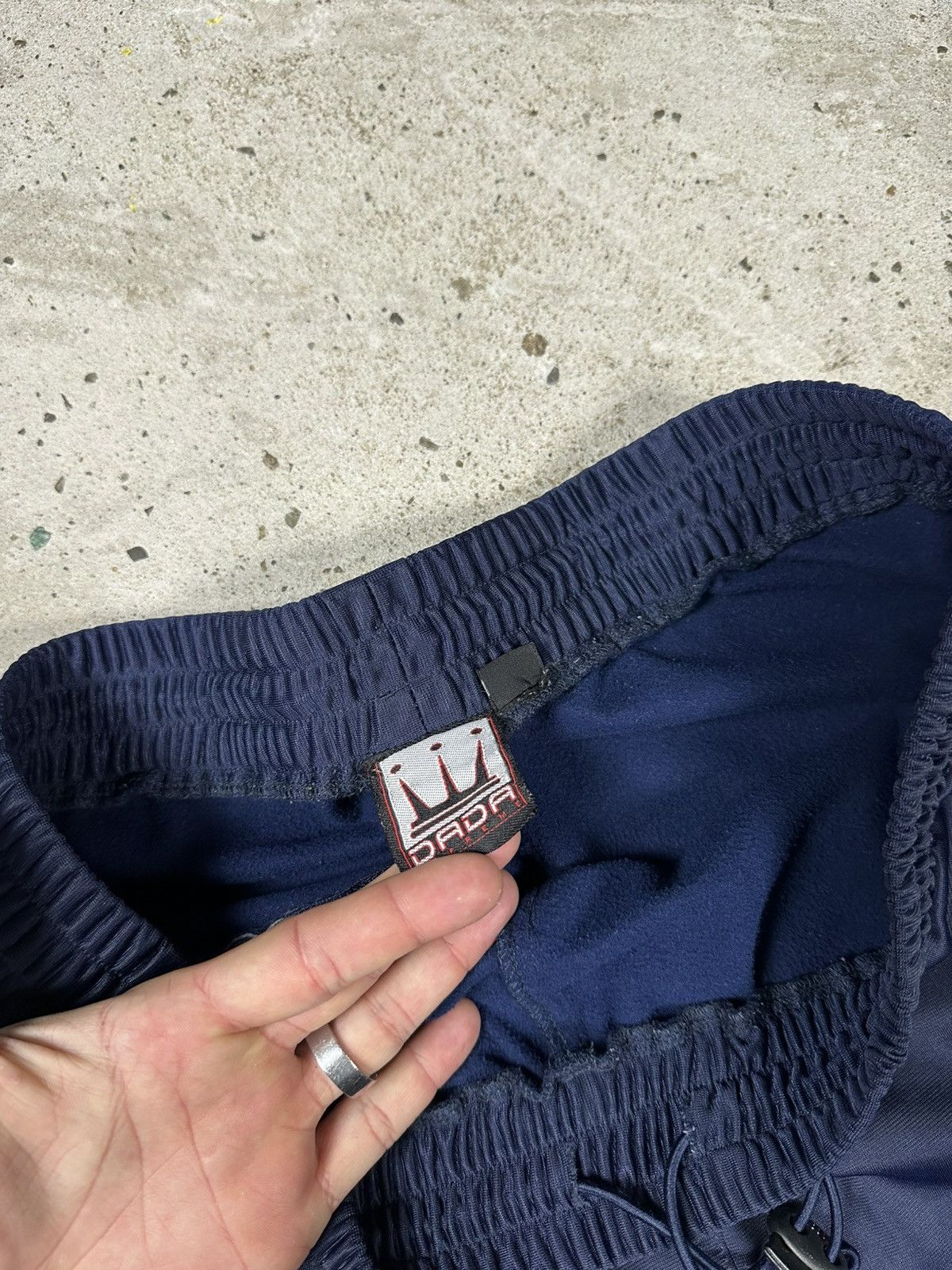 Damani Dada × Vintage Vintage 90s Dada Supreme Baggy Navy Track Pants rap hip hop Size US 34 / EU 50 - 9 Thumbnail