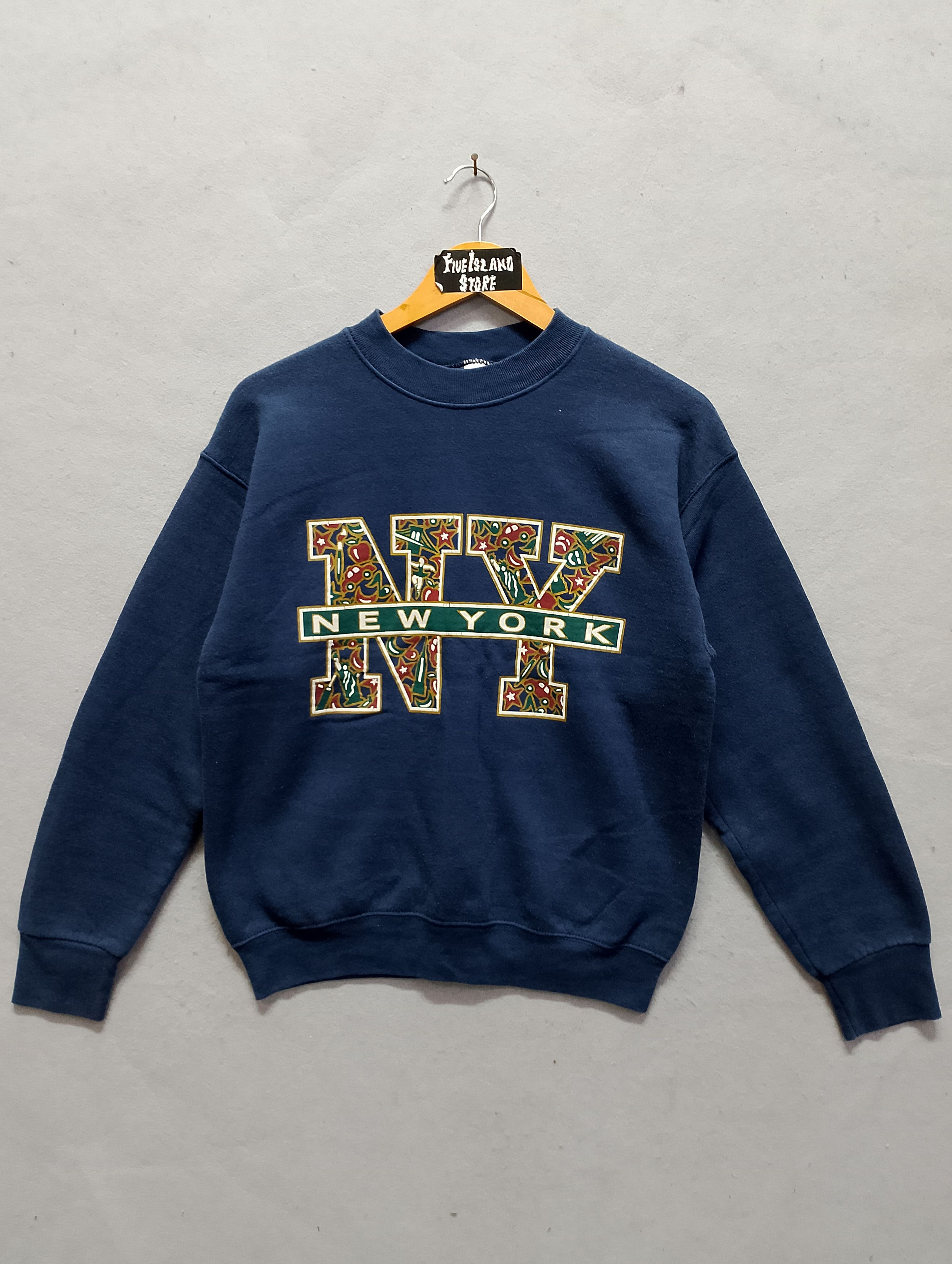Vintage Vintage New York NY Graphic Crewneck Sweatshirt Size US M / EU 48-50 / 2 - 2 Thumbnail