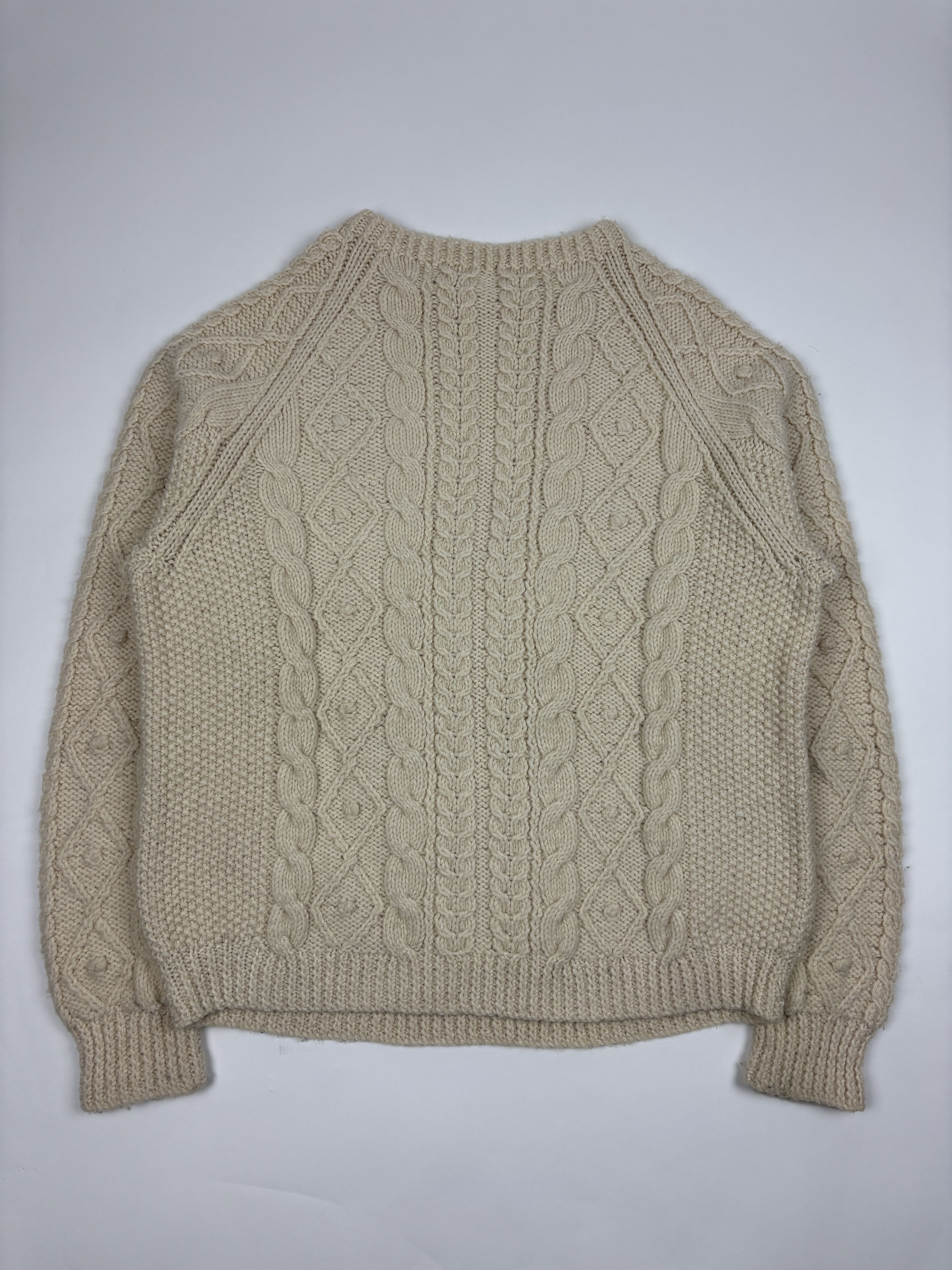 Vintage Vintage 90s Knit Cream Sweater Size US S / EU 44-46 / 1 - 3 Thumbnail
