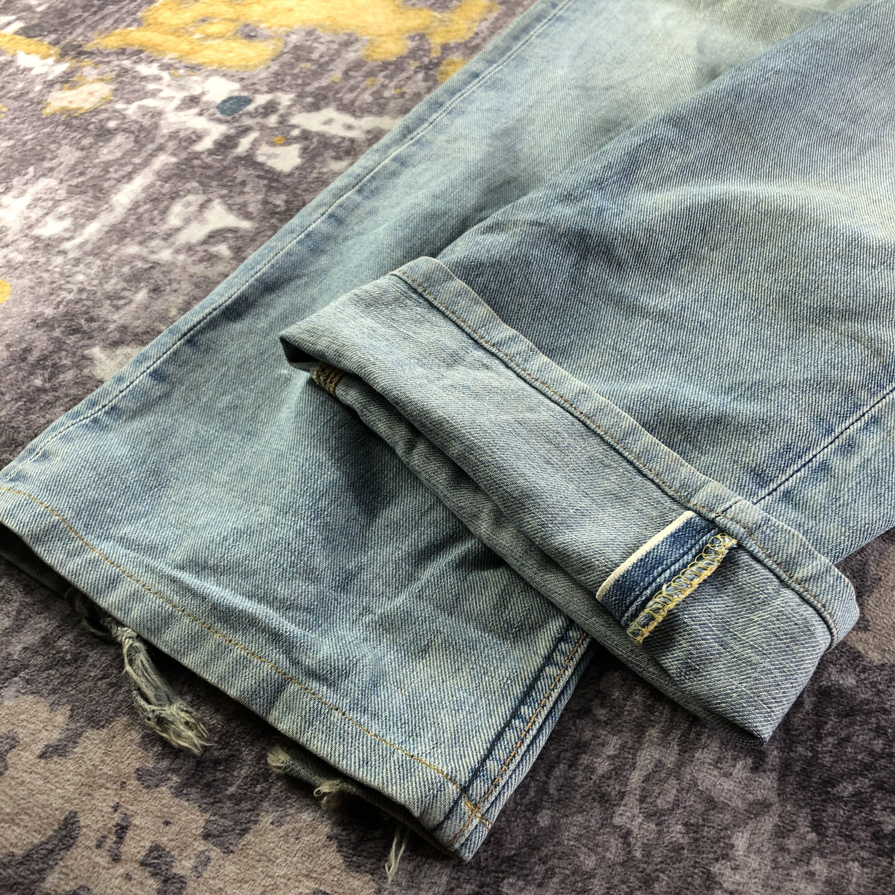 Lee Vintage Light Wash Lee Selvedge Jeans-JM3670 Size US 35 - 6 Thumbnail