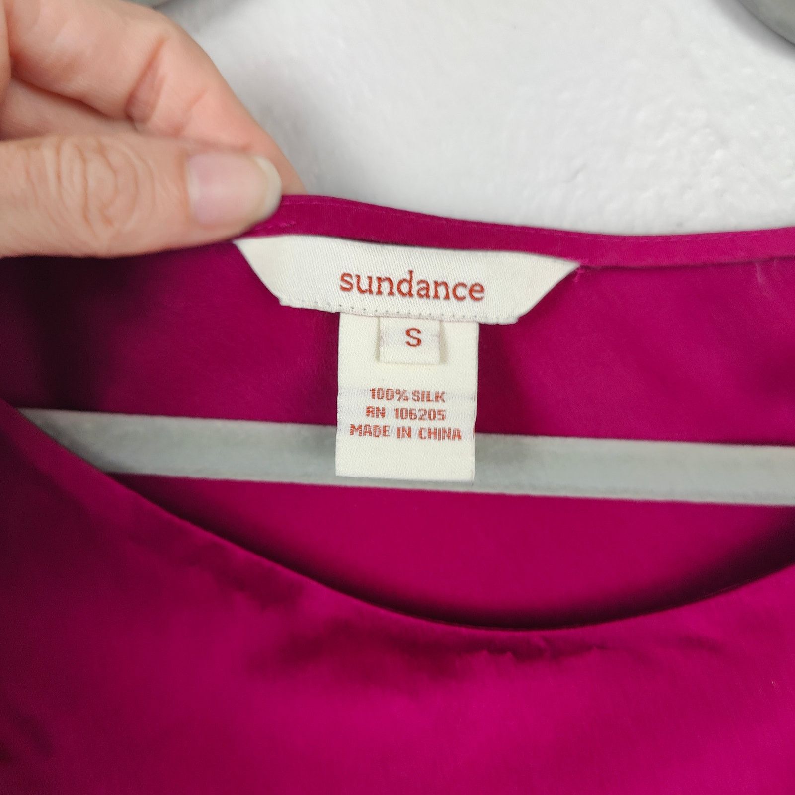 Other Sundance Top Womens Small Fuchsia Pink Draped Boatneck Size S / US 4 / IT 40 - 3 Thumbnail