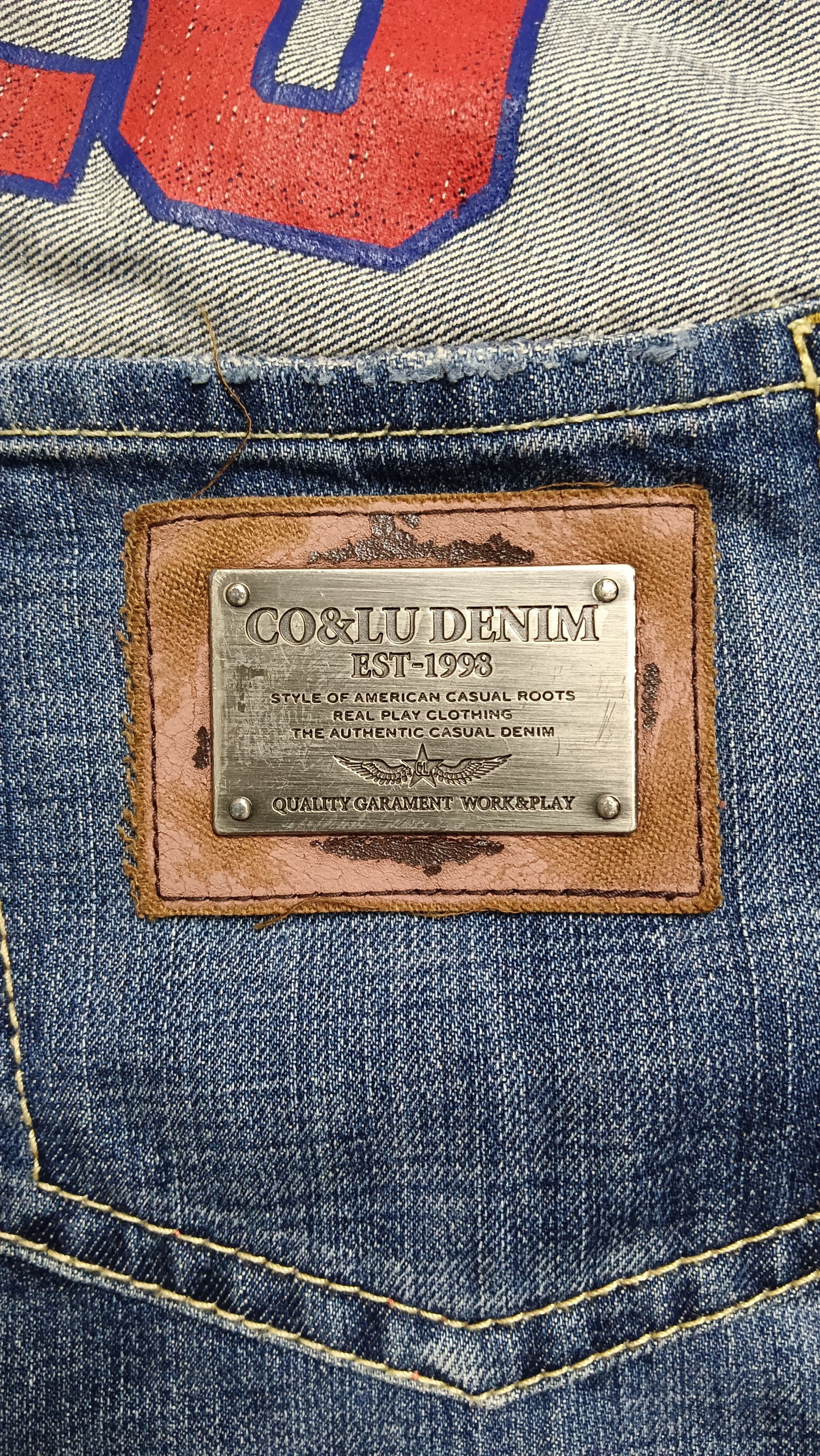 Japanese Brand Co&Lu Big Logo Denim Size US 29 - 10 Thumbnail