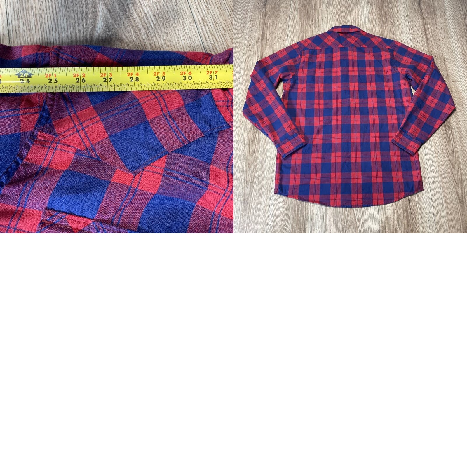 Wrangler VINTAGE Wrangler Red Plaid Button-Up Shirt Mens Medium Long Sleeve Pearl Snap Size US M / EU 48-50 / 2 - 8 Thumbnail