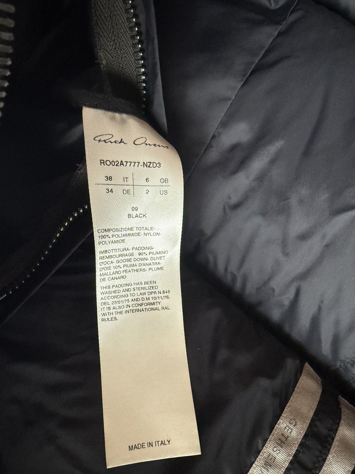 Rick Owens Rick Owens Gethsemane Sisyphus Puffer Size US M / EU 48-50 / 2 - 5 Thumbnail