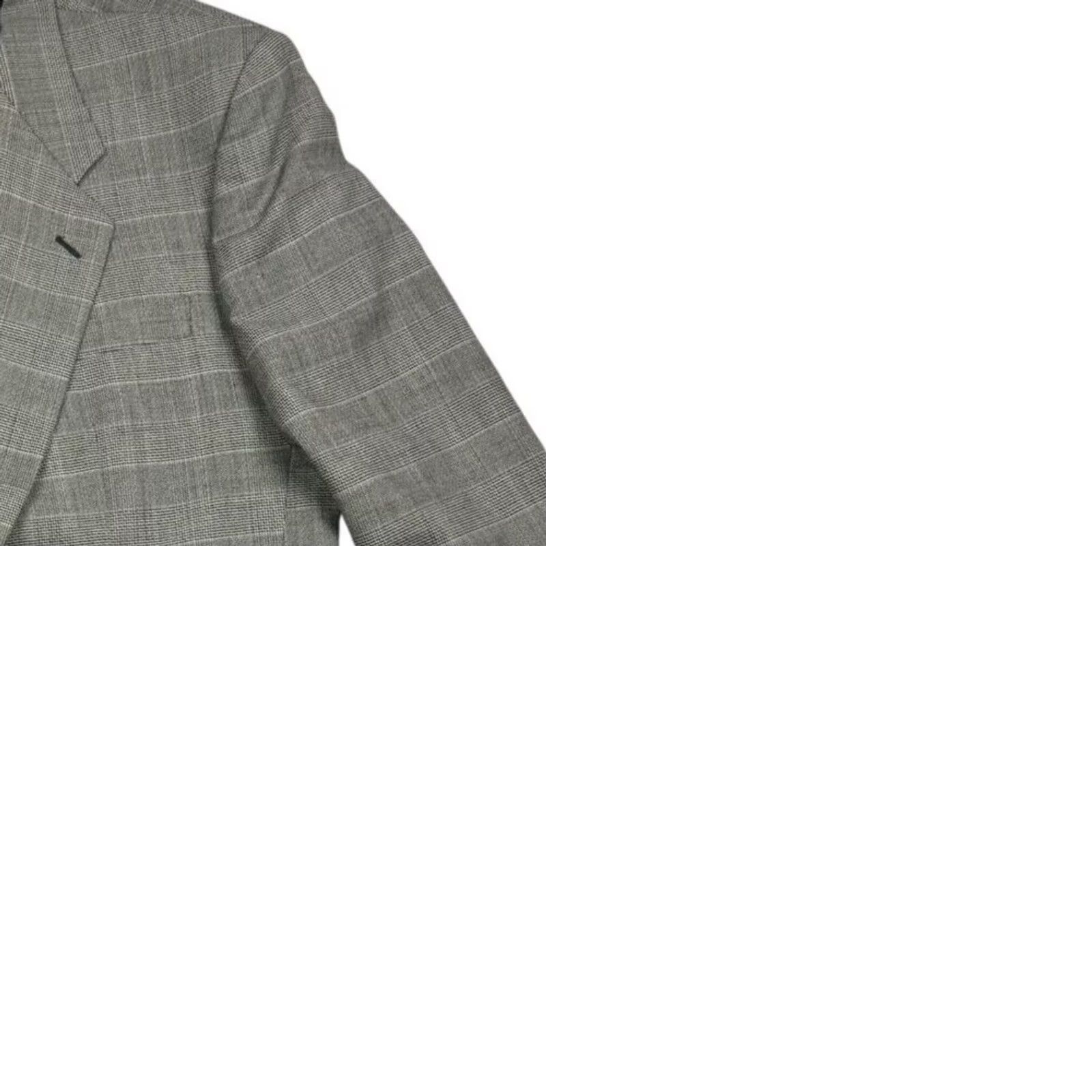 Lubiam Lubiam Men’s Wool 1-Button Blazer Jacket Gray Italy 42 R Blazer Wool Notch 2 Button Sleeves Regular Plaid Mens Size 42R - 9 Thumbnail