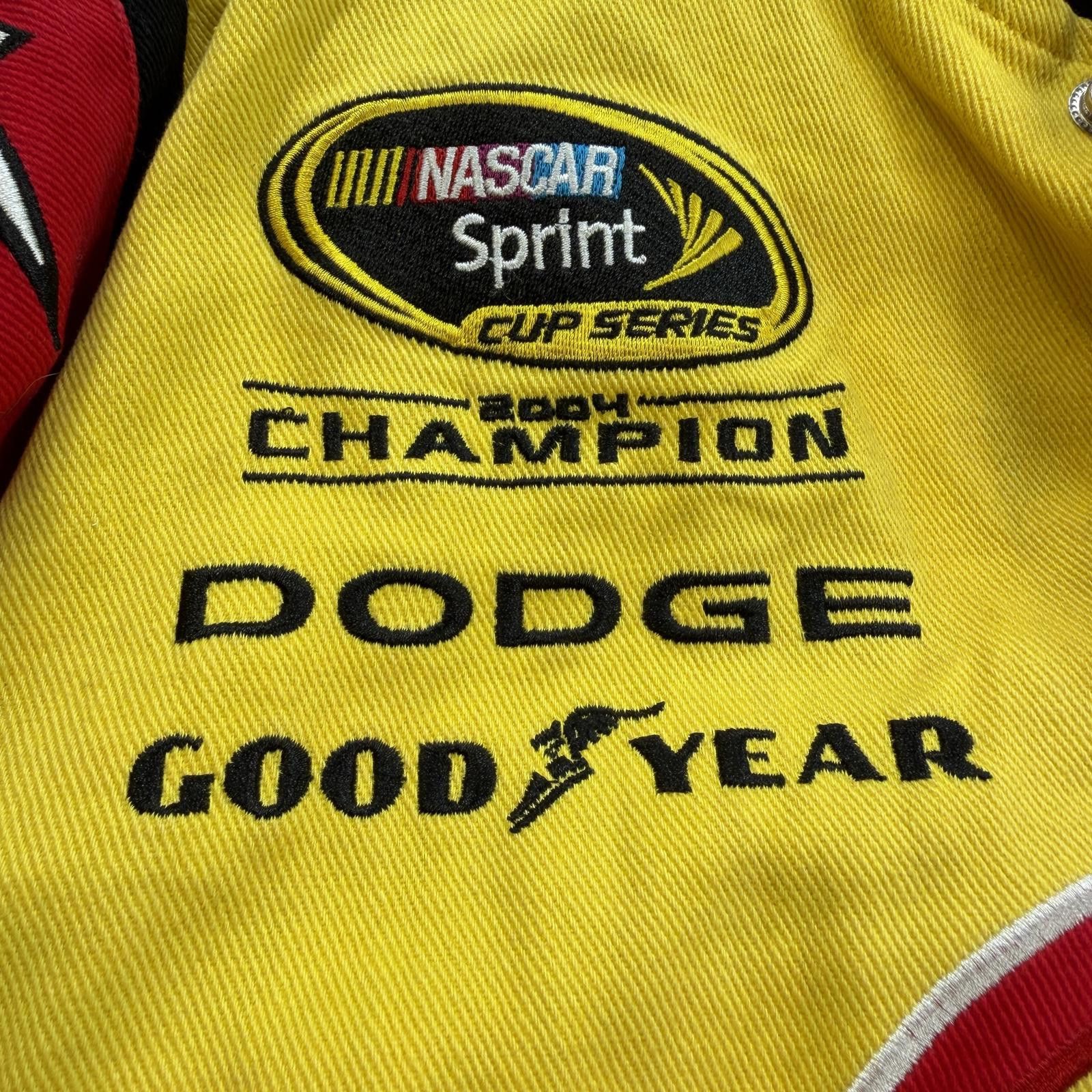 JH Design Vintage Kurt Busch Pennzoil NASCAR Racing Jacket Yellow XL Size US L / EU 52-54 / 3 - 9 Thumbnail