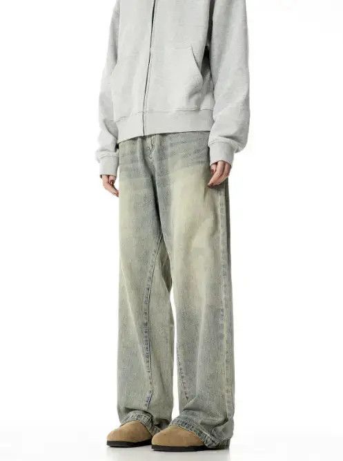 Jean American retro trendy flared washed jeans Size US 32 / EU 48 - 5 Thumbnail